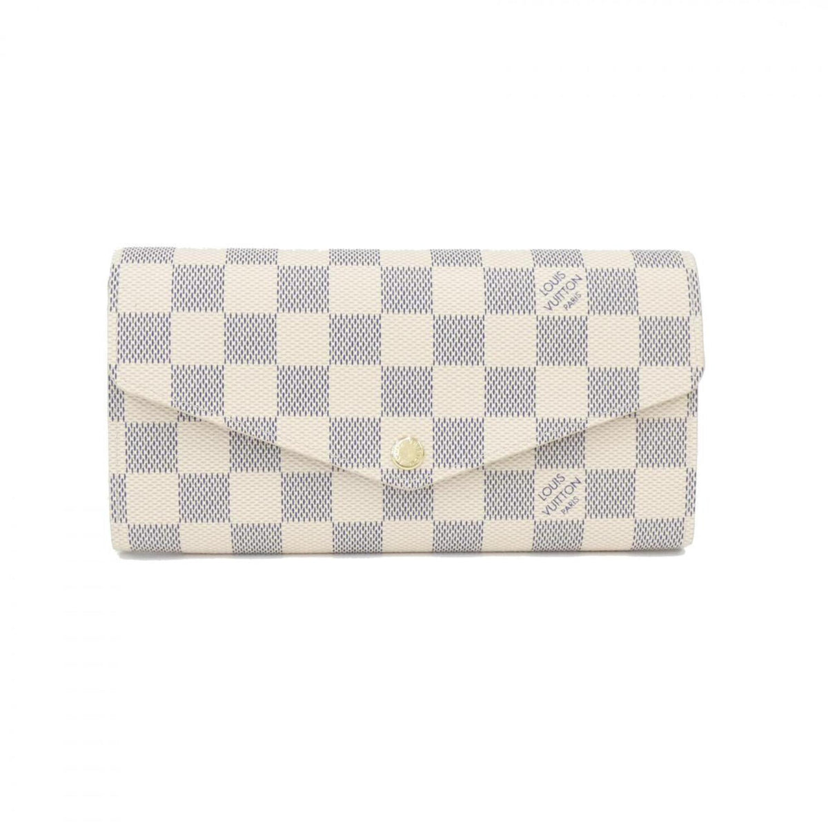 Louis Vuitton Damier Azur Azur Coated Canvas Long Wallet (Bi-Fold) (Pre-Owned)