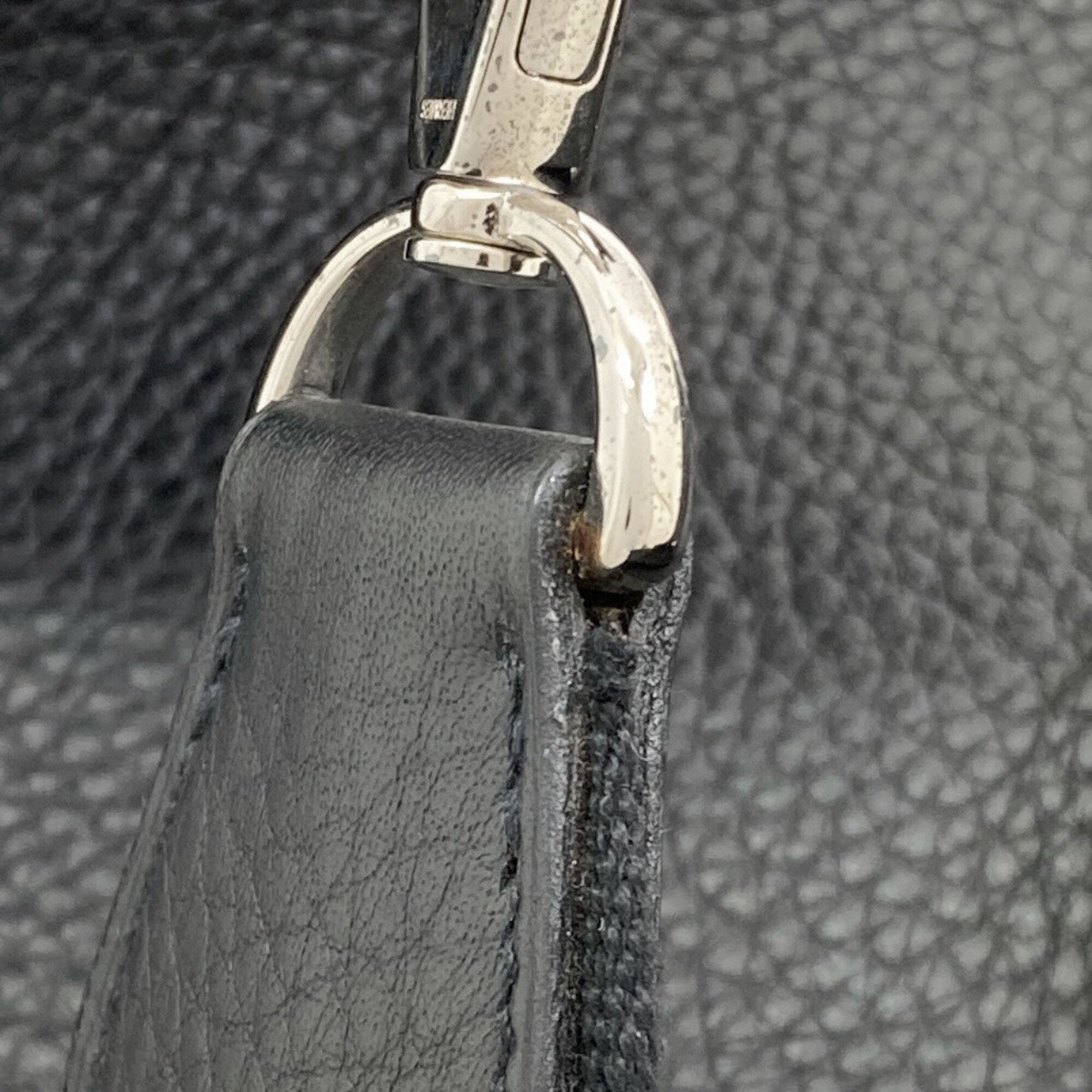 Hermes Black Togo Leather Shoulder Bag (Pre-Owned)