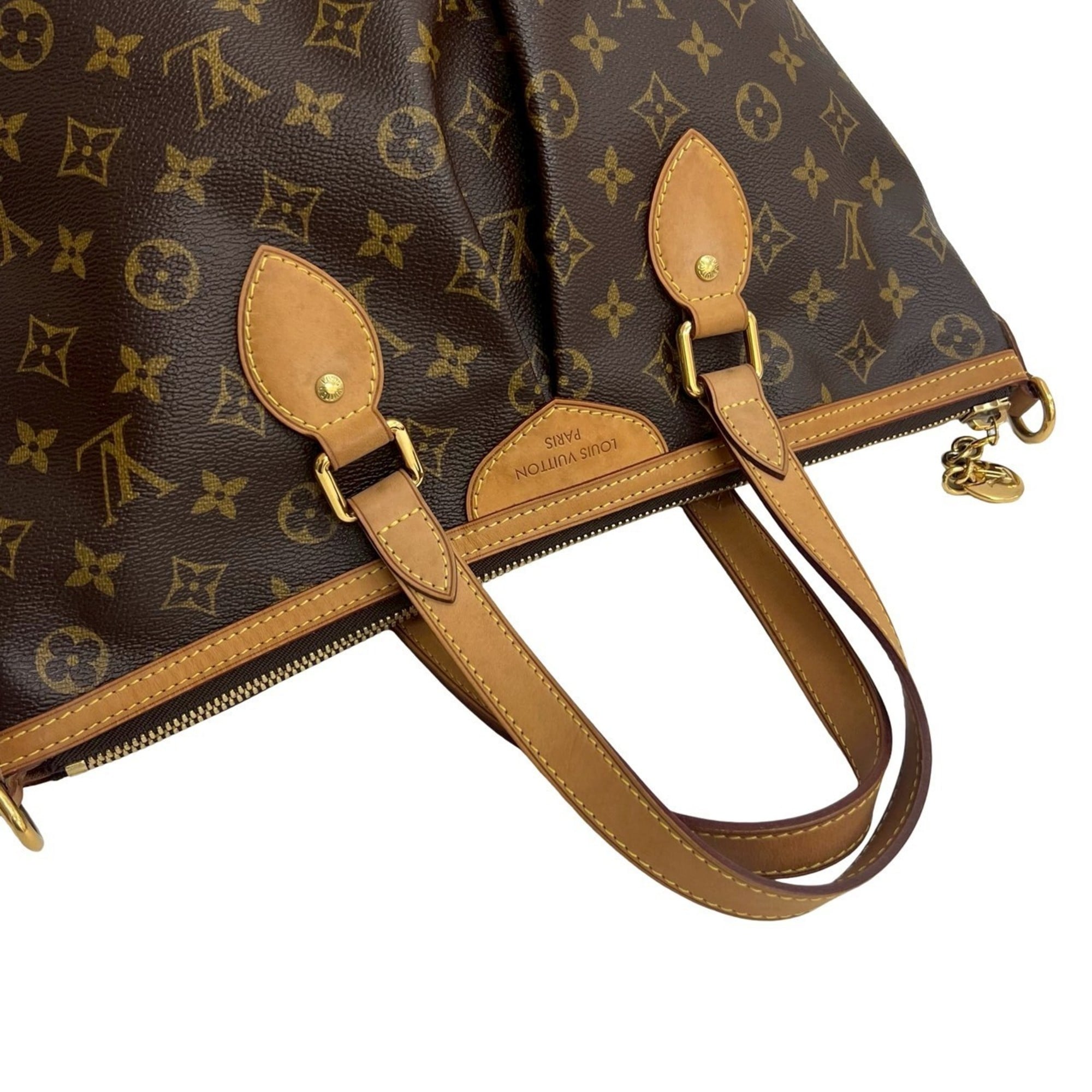 Louis Vuitton Brown Leather Pvc Handbag Shoulder Bag Tote Bag (Pre-Owned)