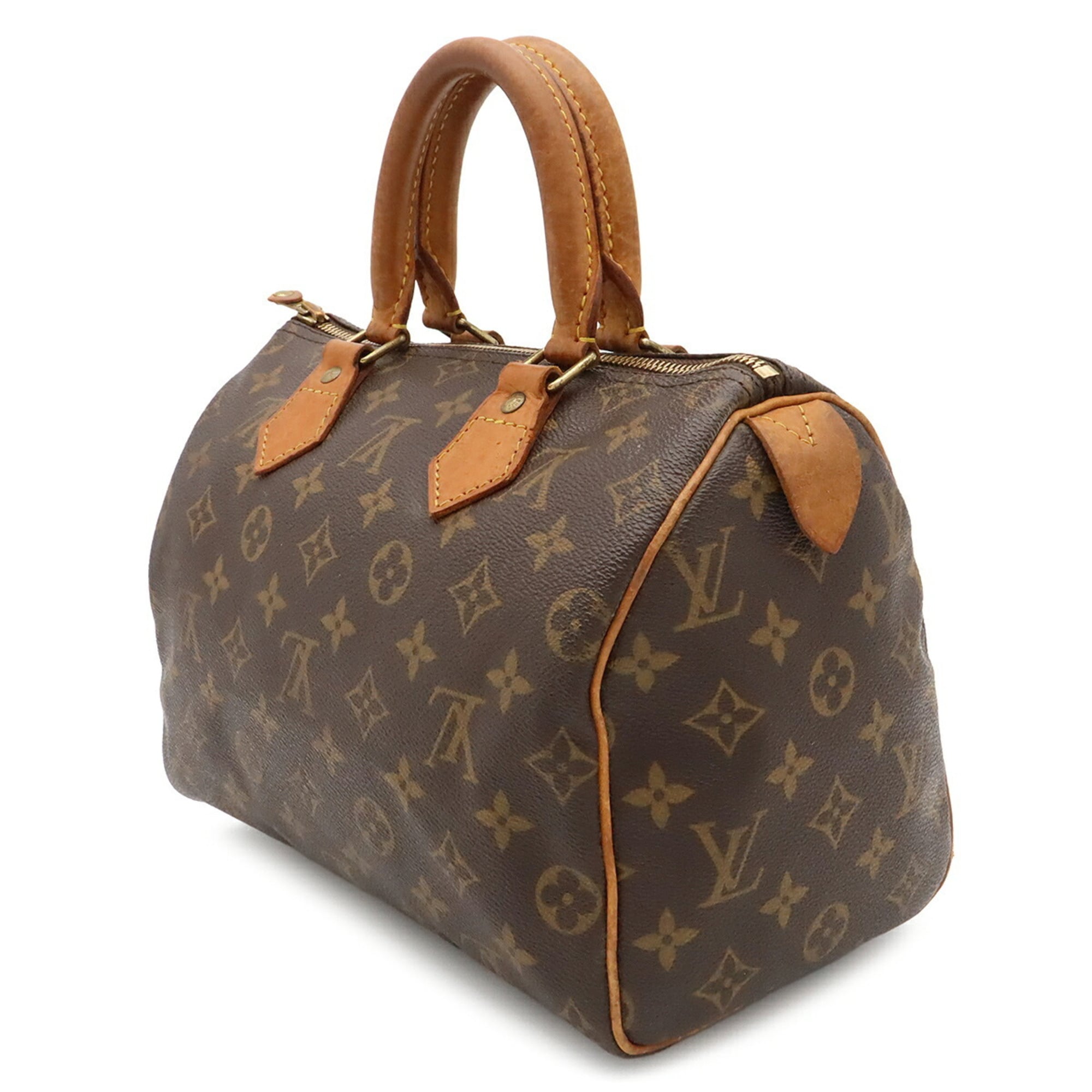 Louis Vuitton Brown White Monogram Handbag (Pre-Owned)