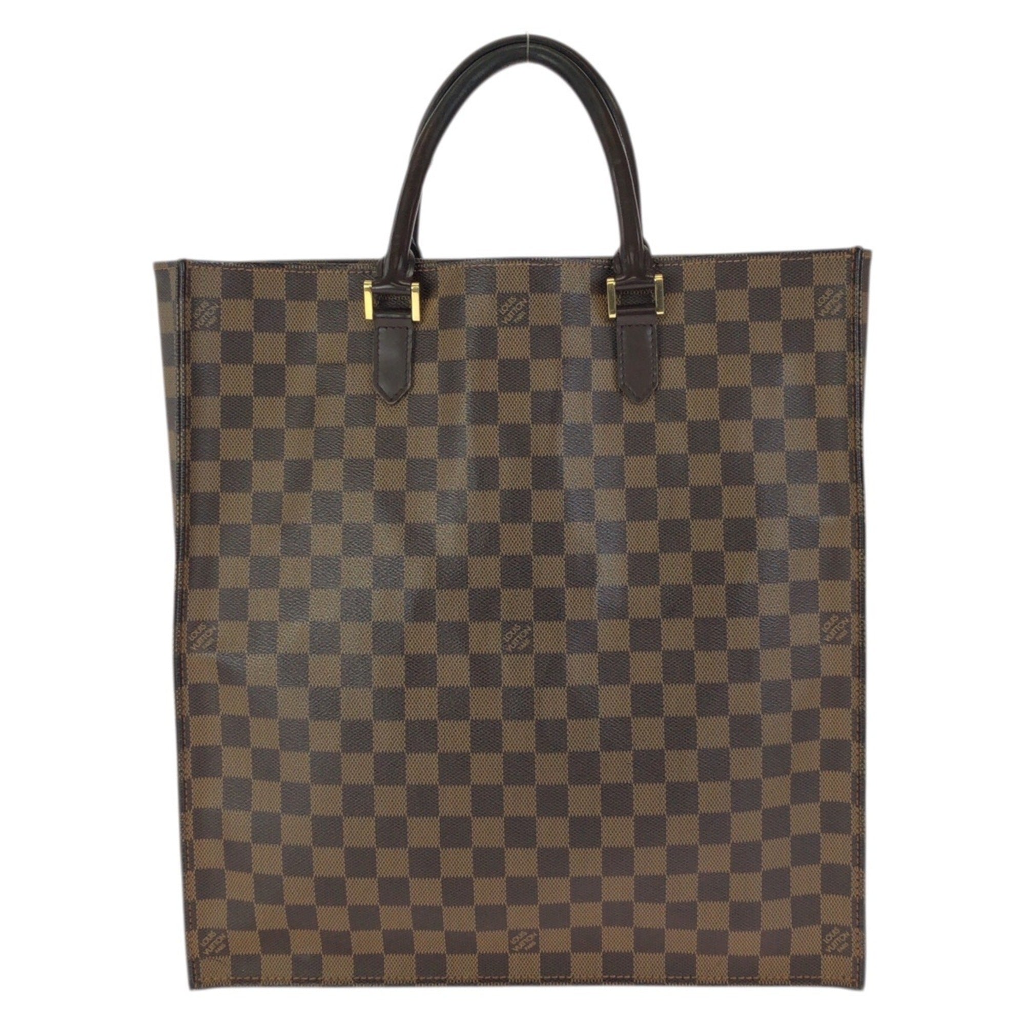 Louis Vuitton Brown Damier Canvas Ebene Pvc Leather Handbag Tote Bag (Pre-Owned)