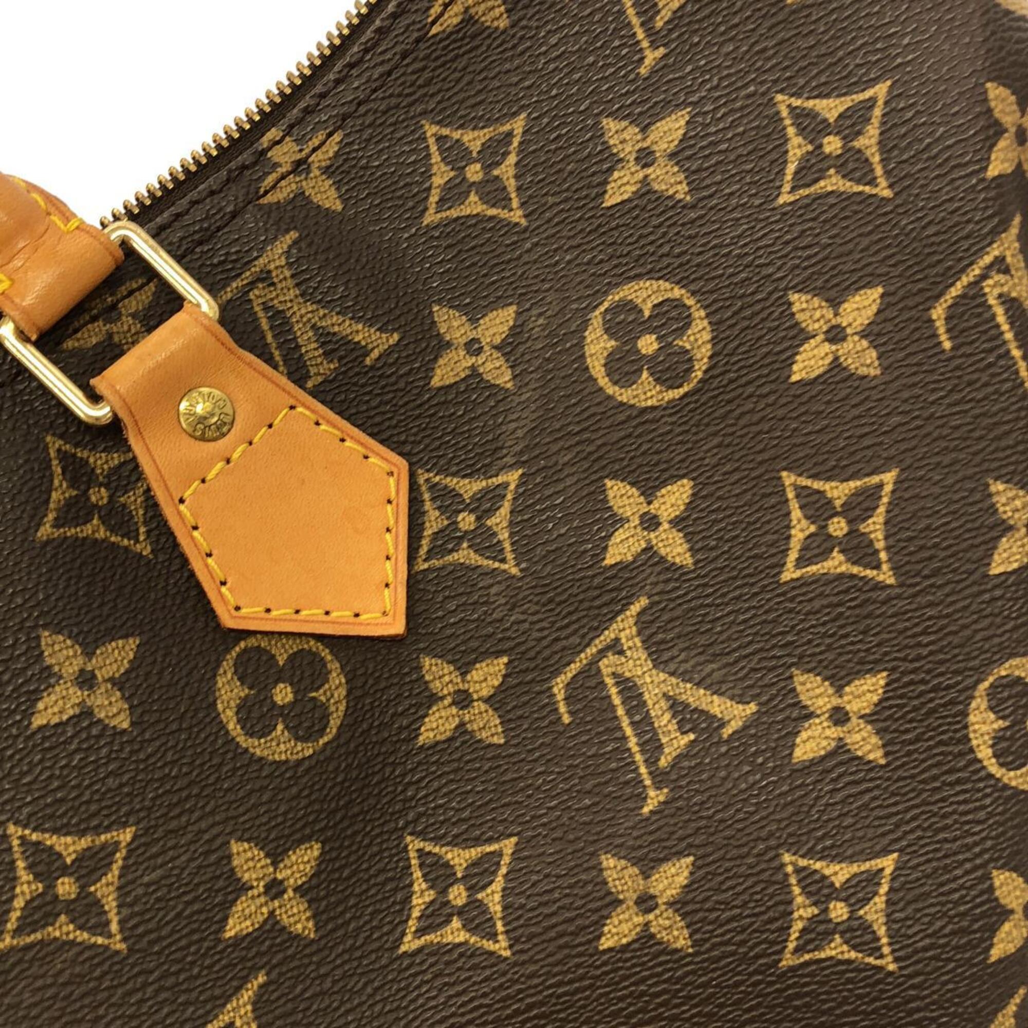 Louis Vuitton Marron Coated Canvas Boston Bag (Pre-Owned)