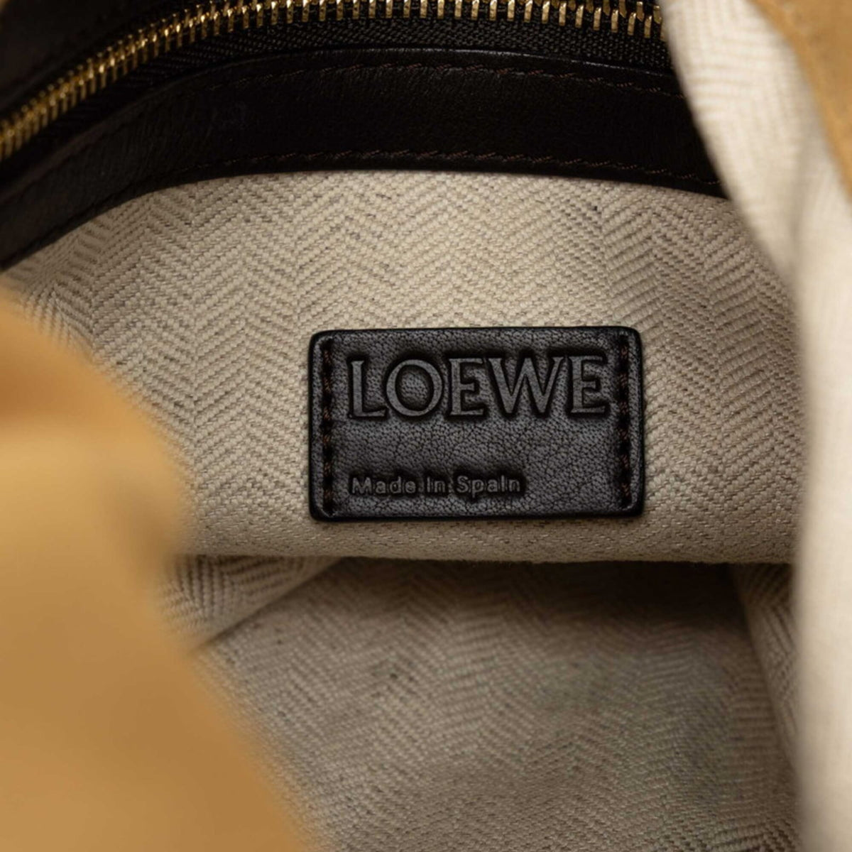 Loewe Beige Brown Suede Shoulder Bag Tote Bag (Pre-Owned)