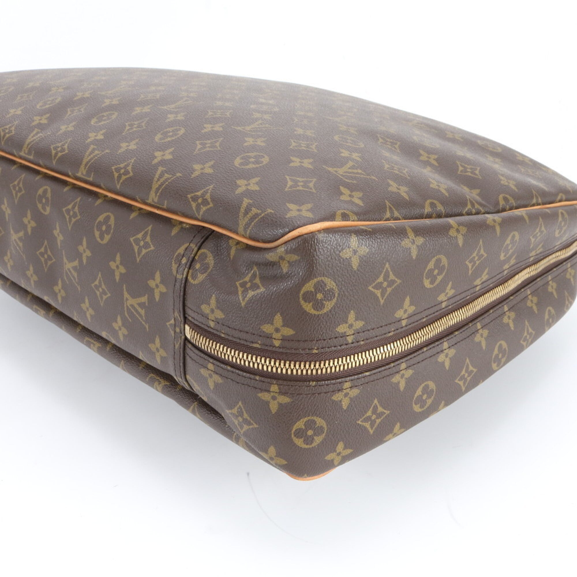 Louis Vuitton Brown Coated Canvas Leather Handbag (Pre-Owned)