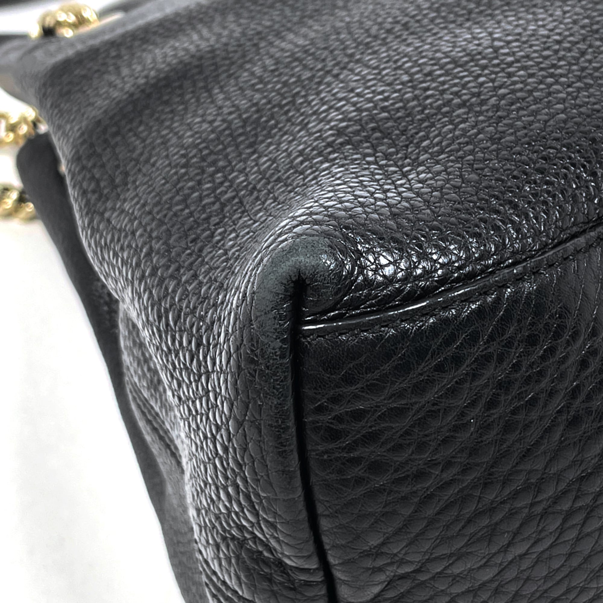 Gucci Black Leather Shoulder Bag (Pre-Owned)