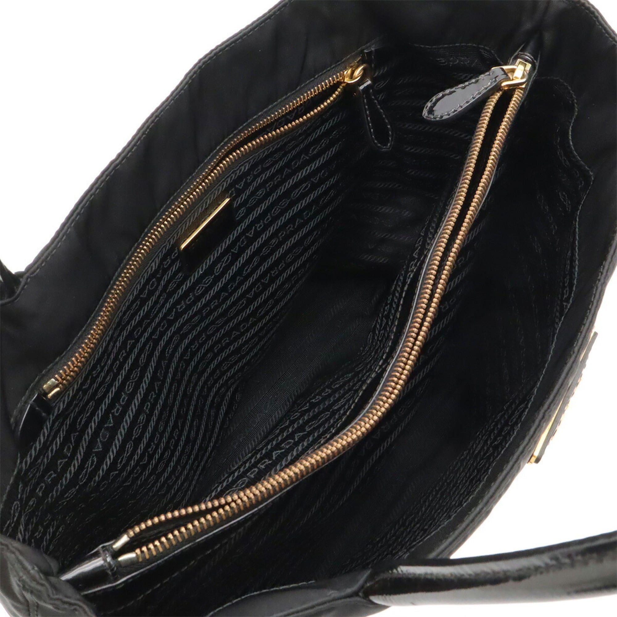 Prada Black Nero Nylon Shoulder Bag Tote Bag (Pre-Owned)