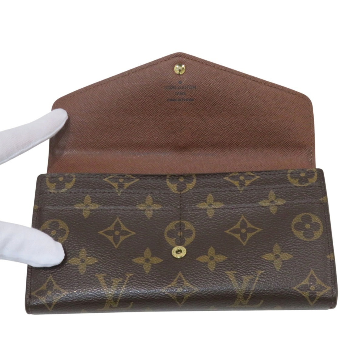 Louis Vuitton Monogram Brown Monogram Long Wallet (Bi-Fold) (Pre-Owned)