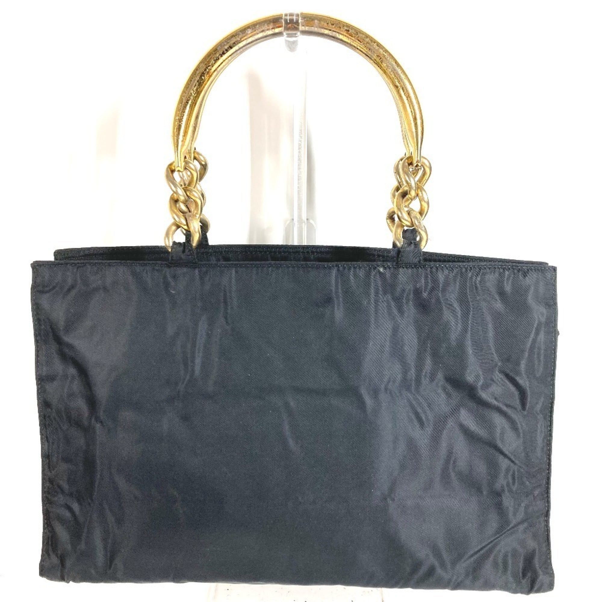 Prada Black Nylon Handbag Tote Bag (Pre-Owned)