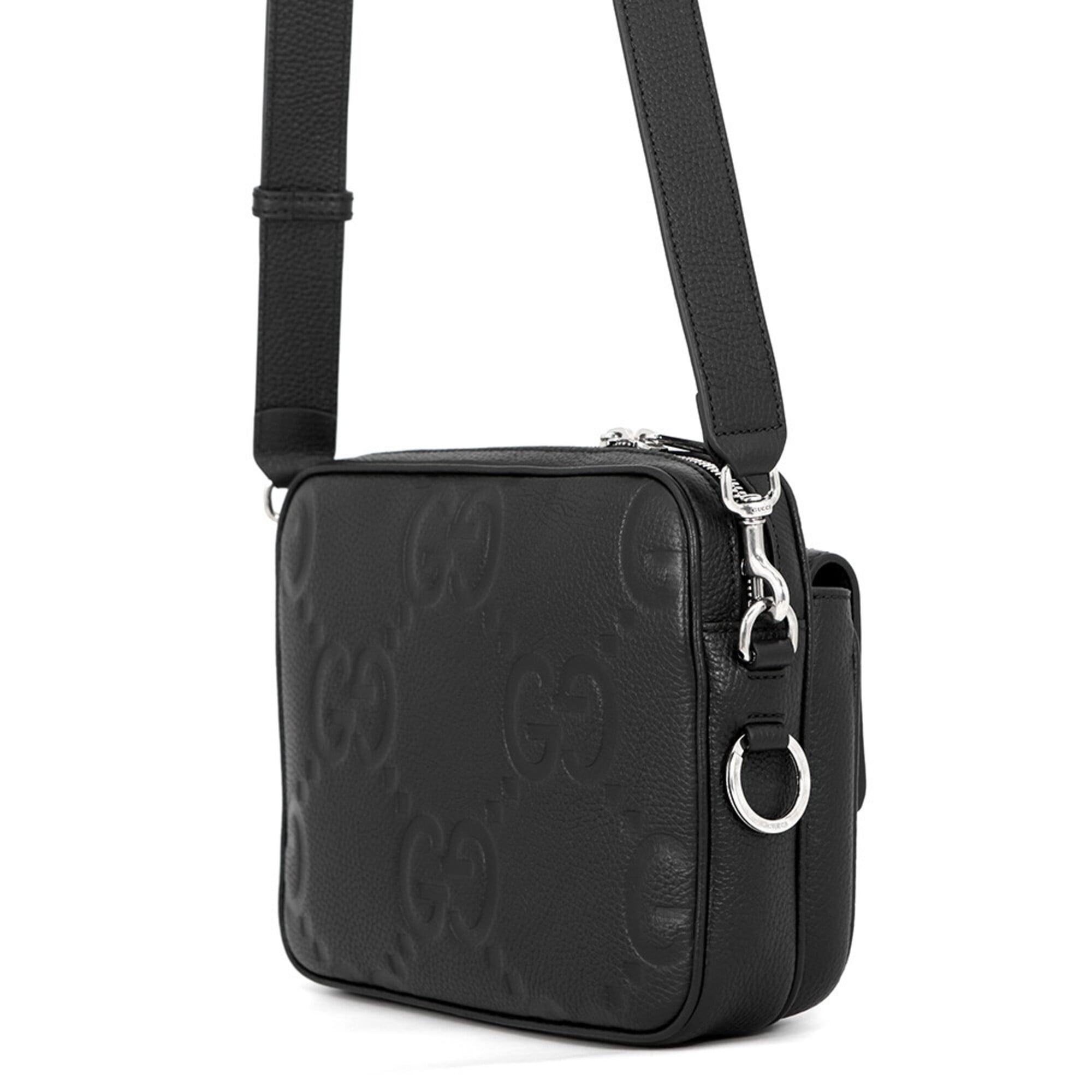 Gucci Black Leather Handbag Shoulder Bag (Pre-Owned)