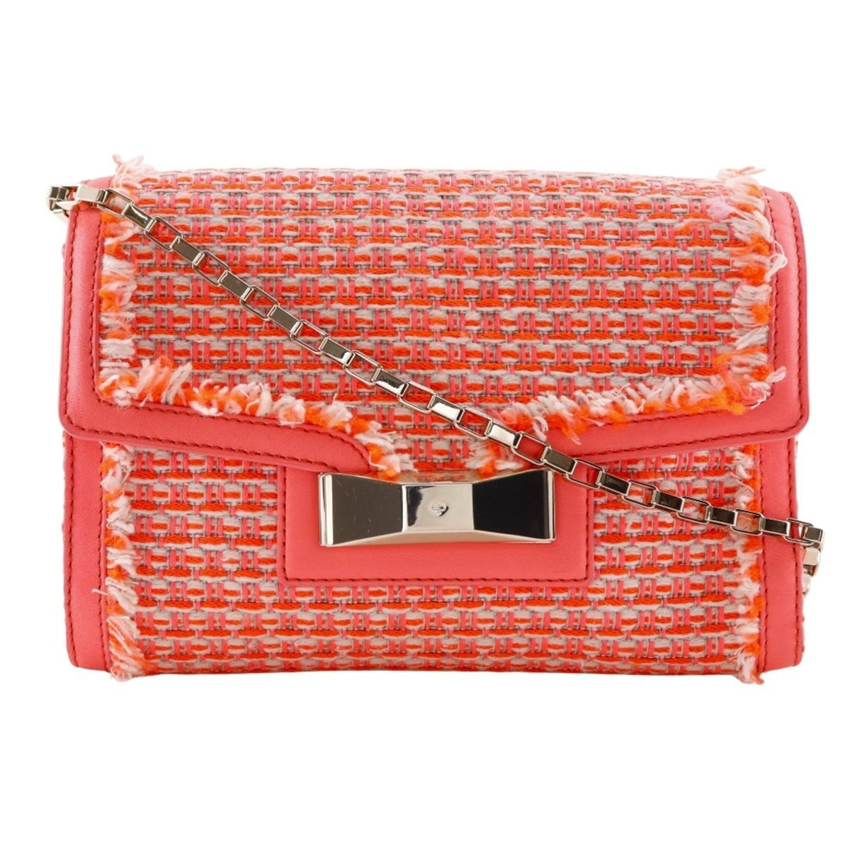 Kate Spade Orange Tweed Shoulder Bag (Pre-Owned)