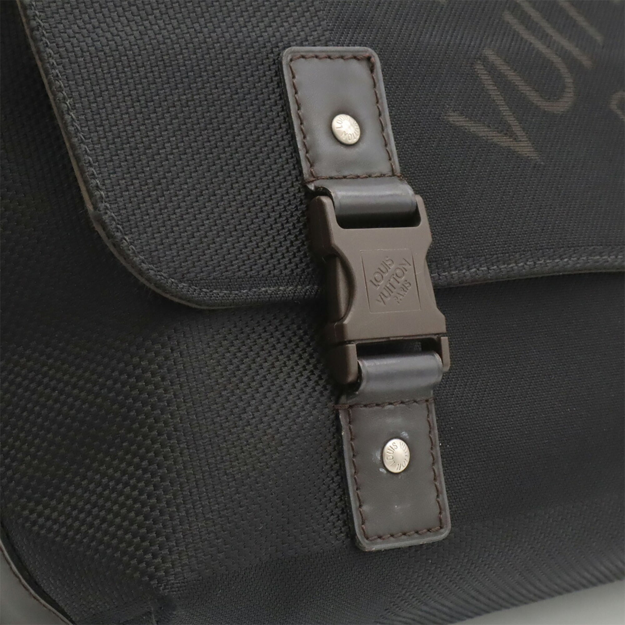 Louis Vuitton Black Noir White Damier Geant Handbag Shoulder Bag (Pre-Owned)