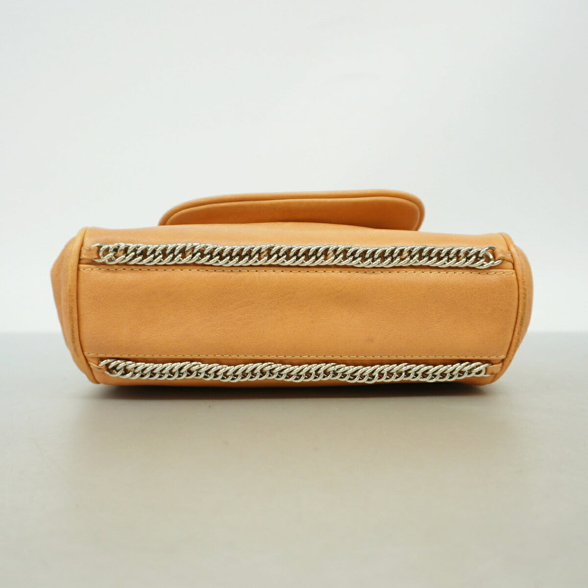 Chanel Pink Beige Leather Shoulder Bag (Pre-Owned)