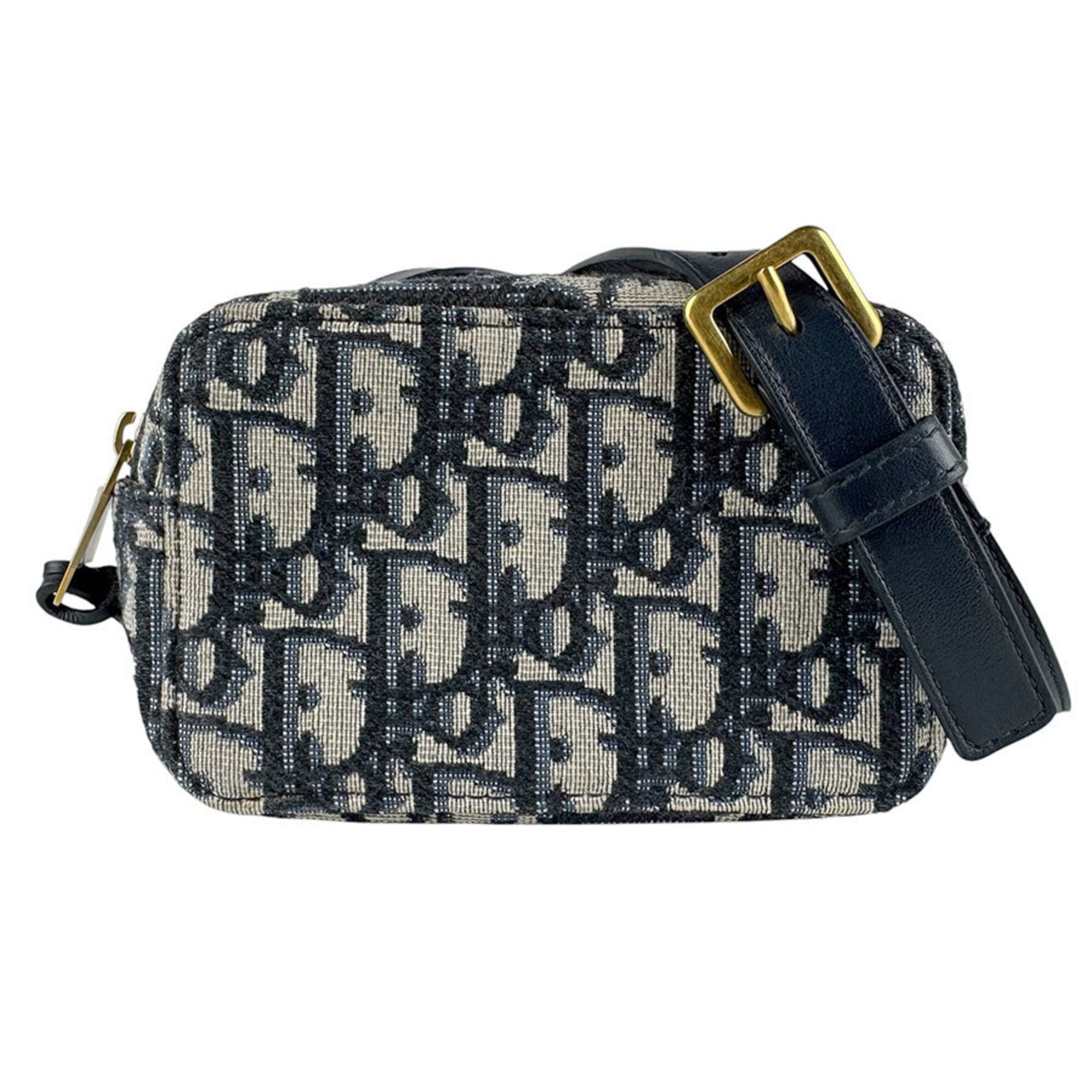 Christian Dior Navy Canvas Leather Fanny Pack (Pre-Owned)