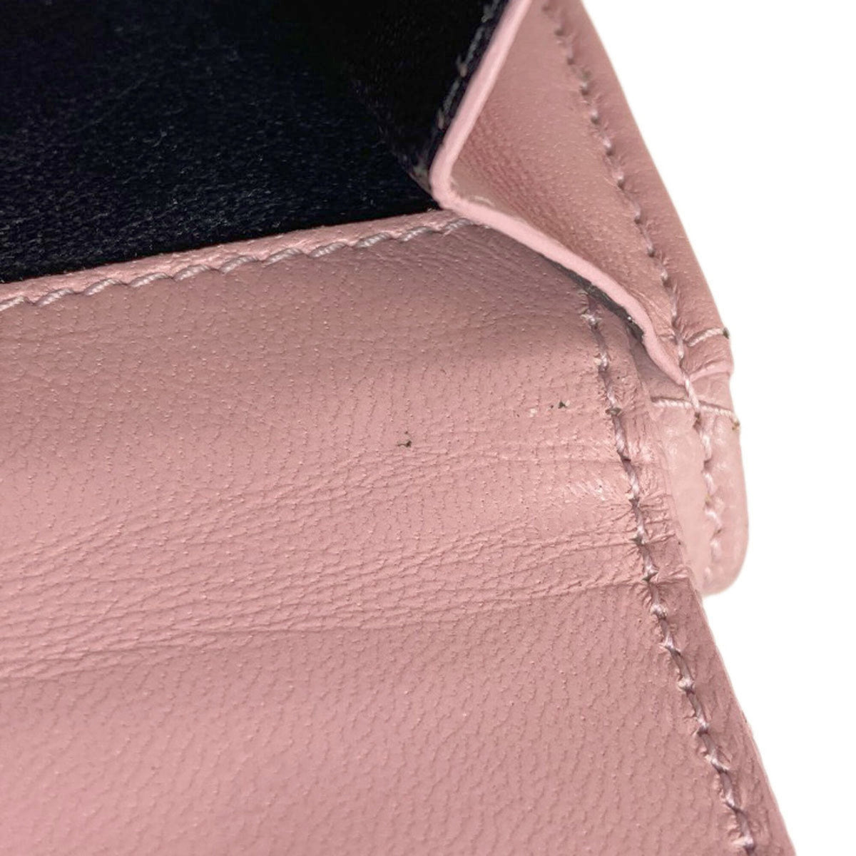 Yves Saint Laurent Pink Leather Wallet (Tri-Fold) (Pre-Owned)