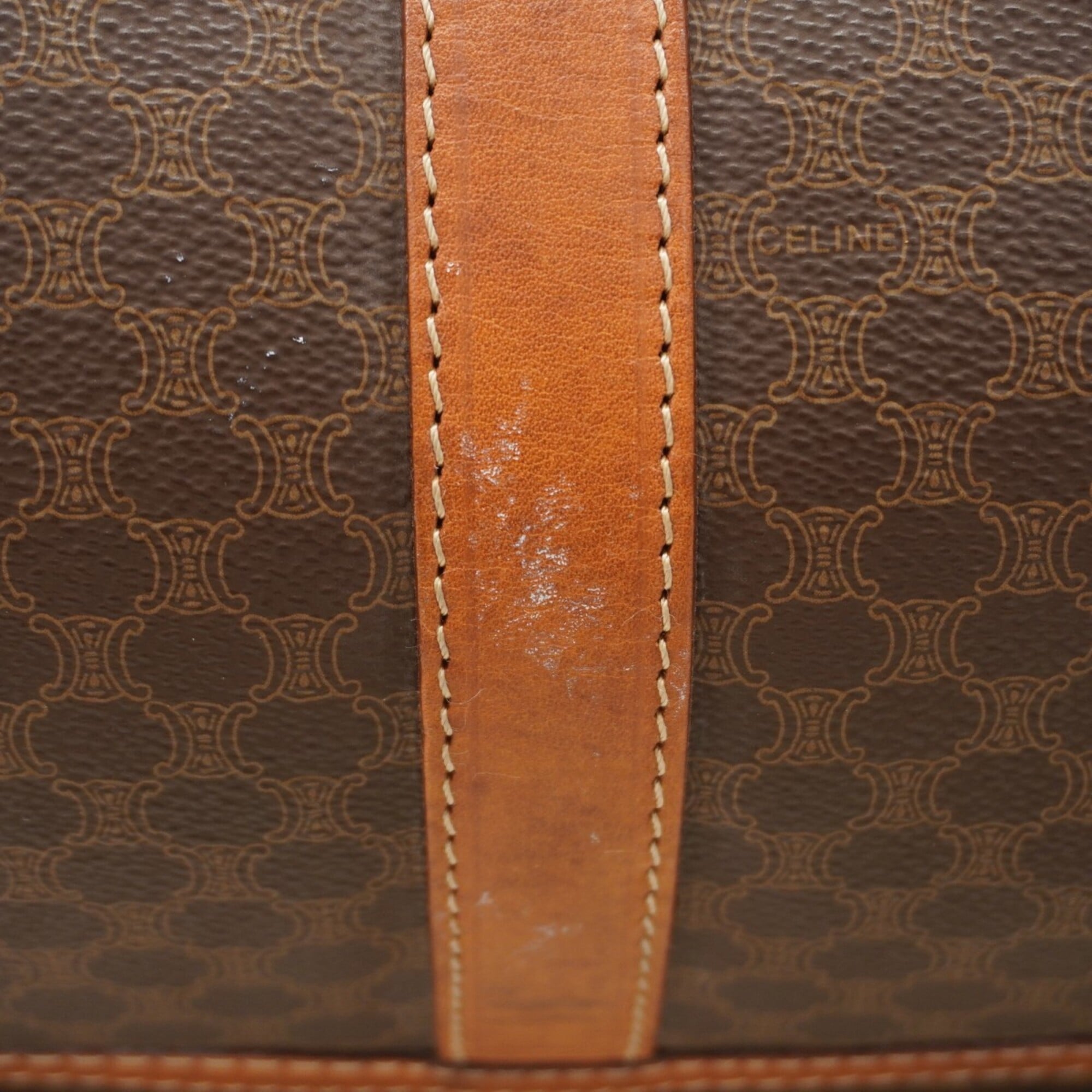Celine Brown Pvc Boston Bag (Pre-Owned)