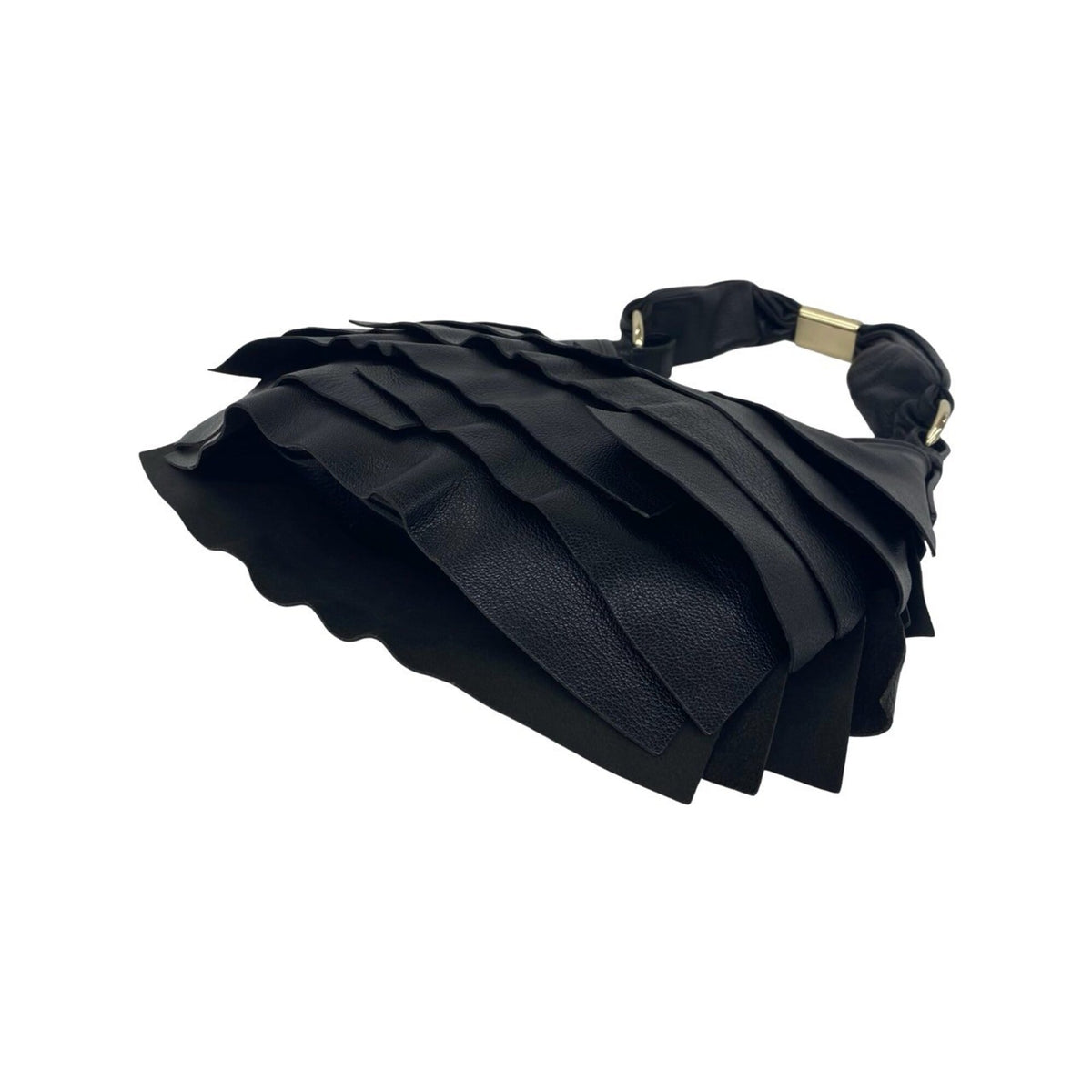 Yves Saint Laurent Black Leather Shoulder Bag (Pre-Owned)