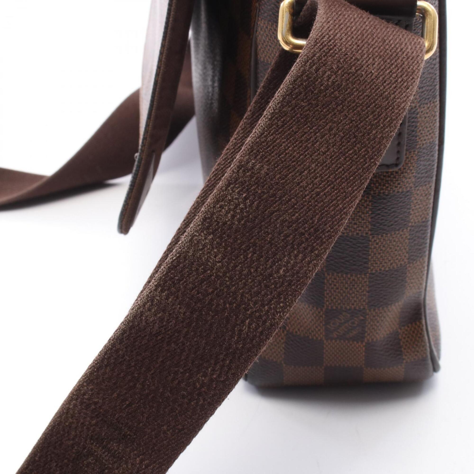 Louis Vuitton Brown Damier Canvas Coated Canvas Leather Shoulder Bag (Pre-Owned)