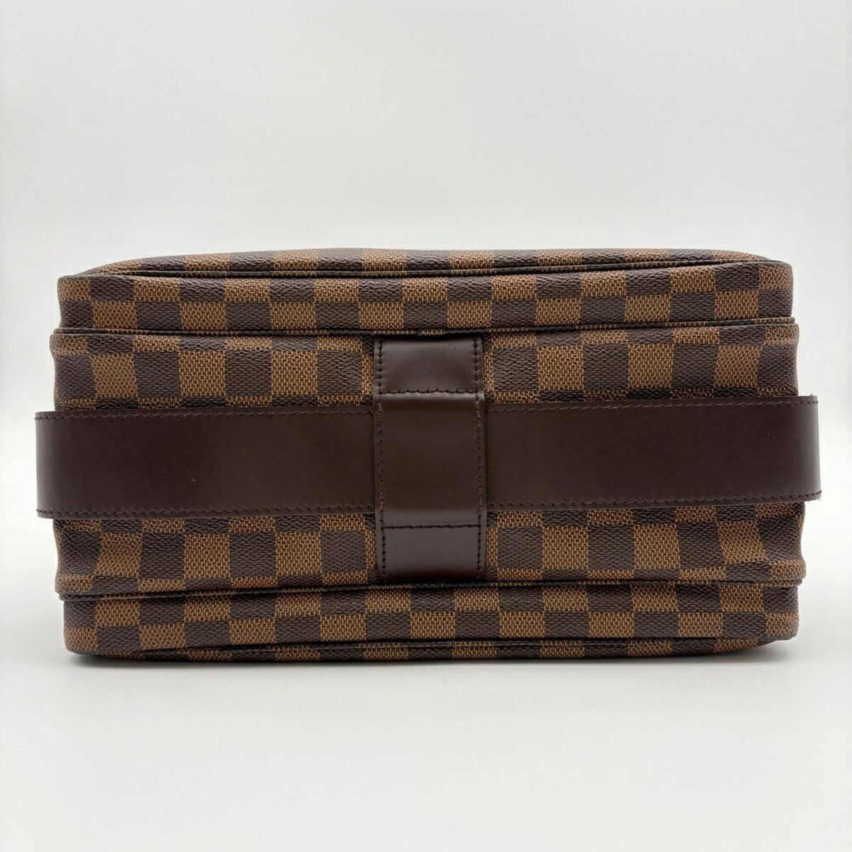 Louis Vuitton Ebene Damier Canvas Leather Shoulder Bag (Pre-Owned)