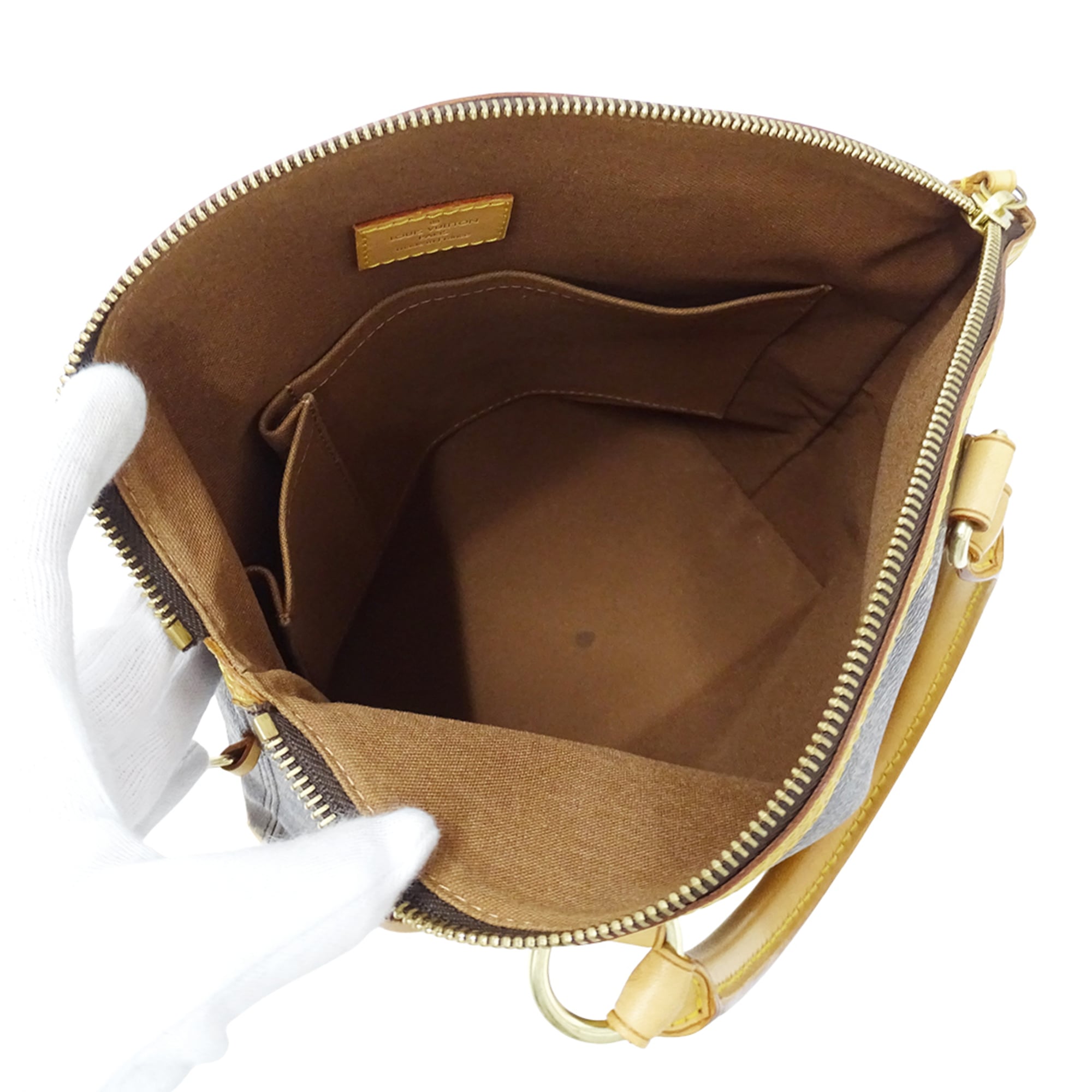 Louis Vuitton Brown Galle Monogram Monogram Handbag (Pre-Owned)