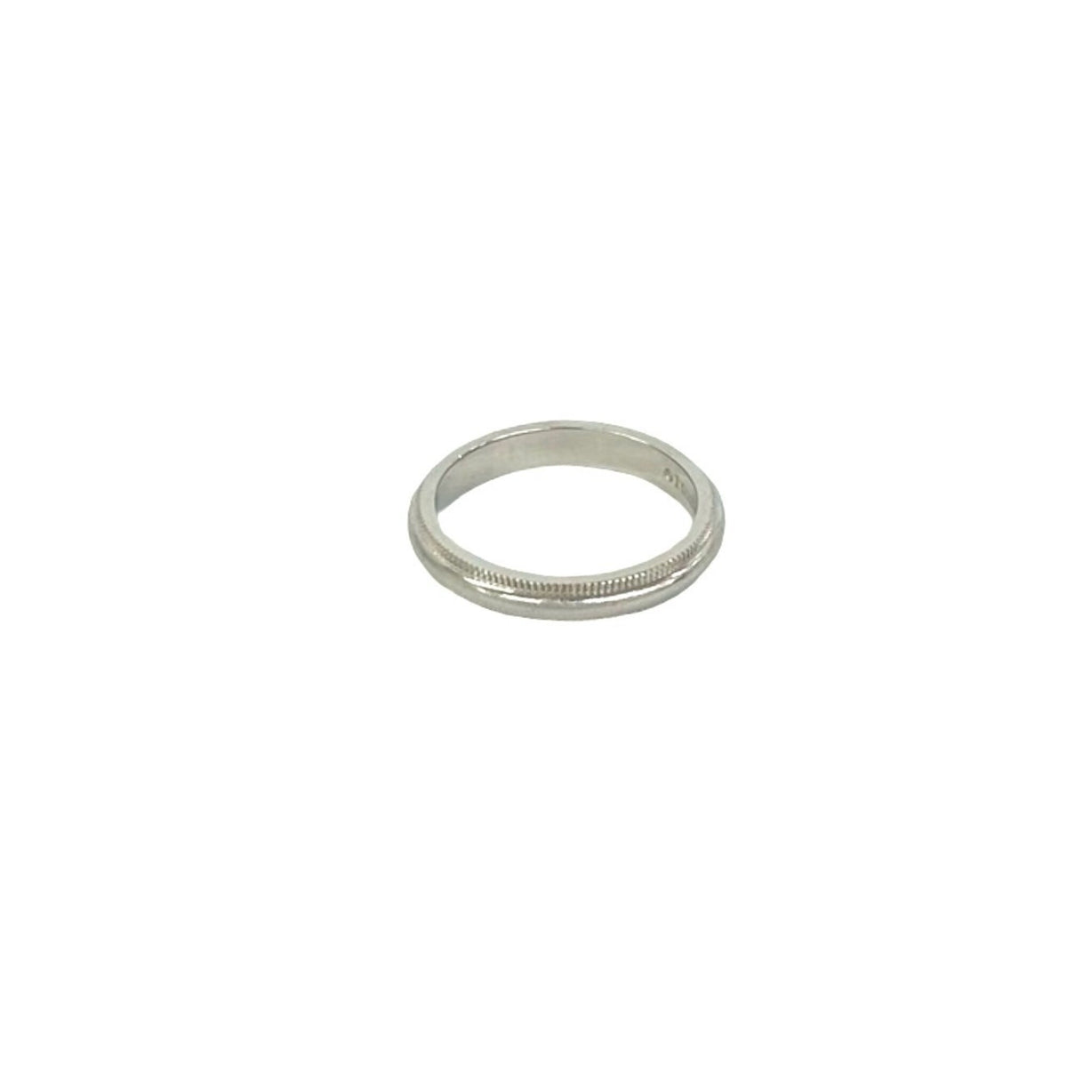 Tiffany Silver Platinum 950 Band Ring (Pre-Owned)