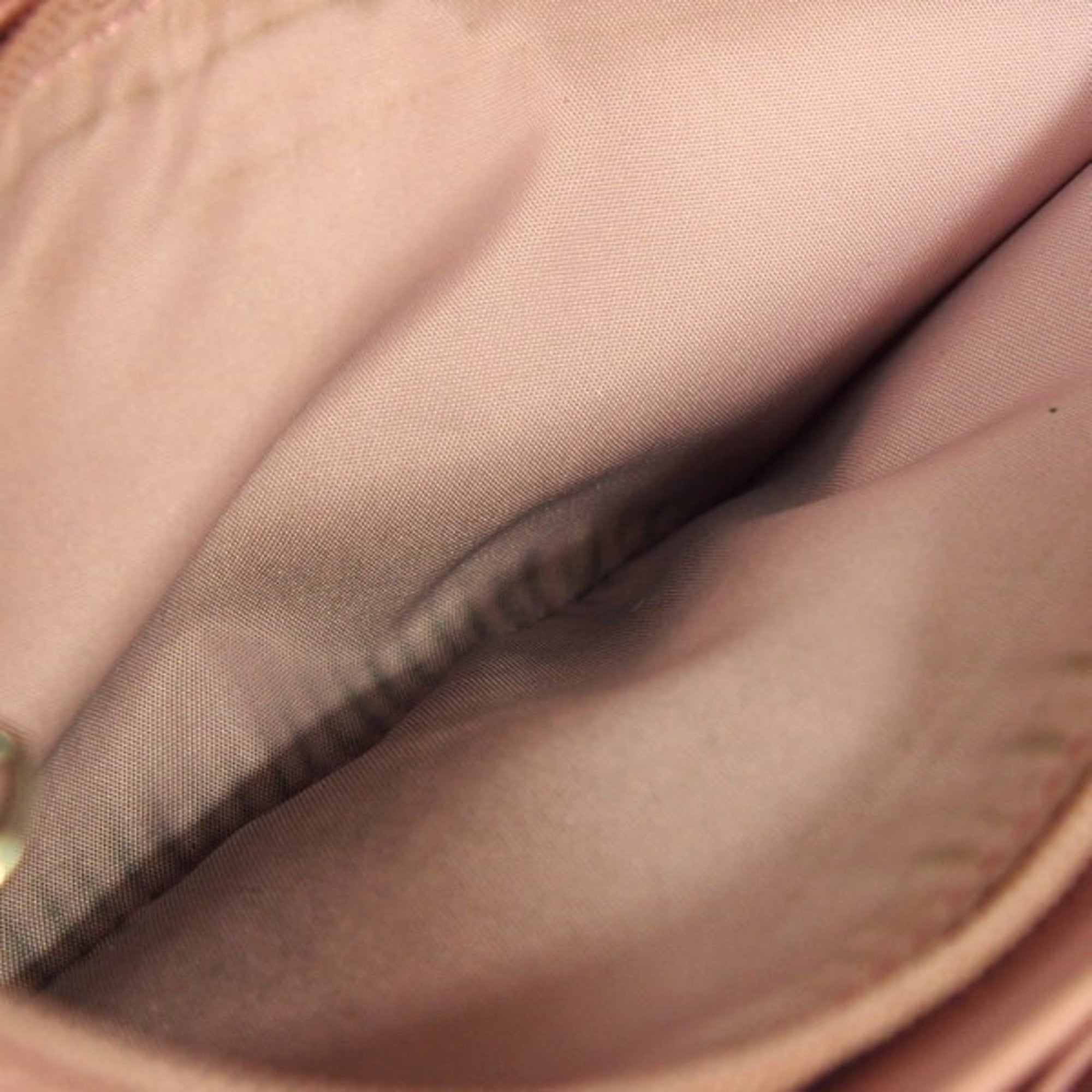 Coach Beige Pink Canvas Long Wallet (Bi-Fold) (Pre-Owned)