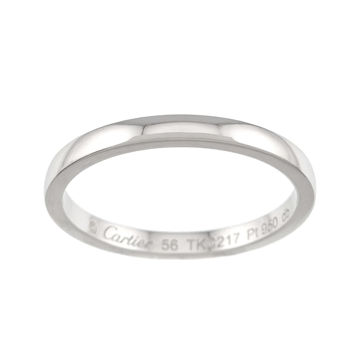 Cartier Platinum 950 Band Ring (Pre-Owned)