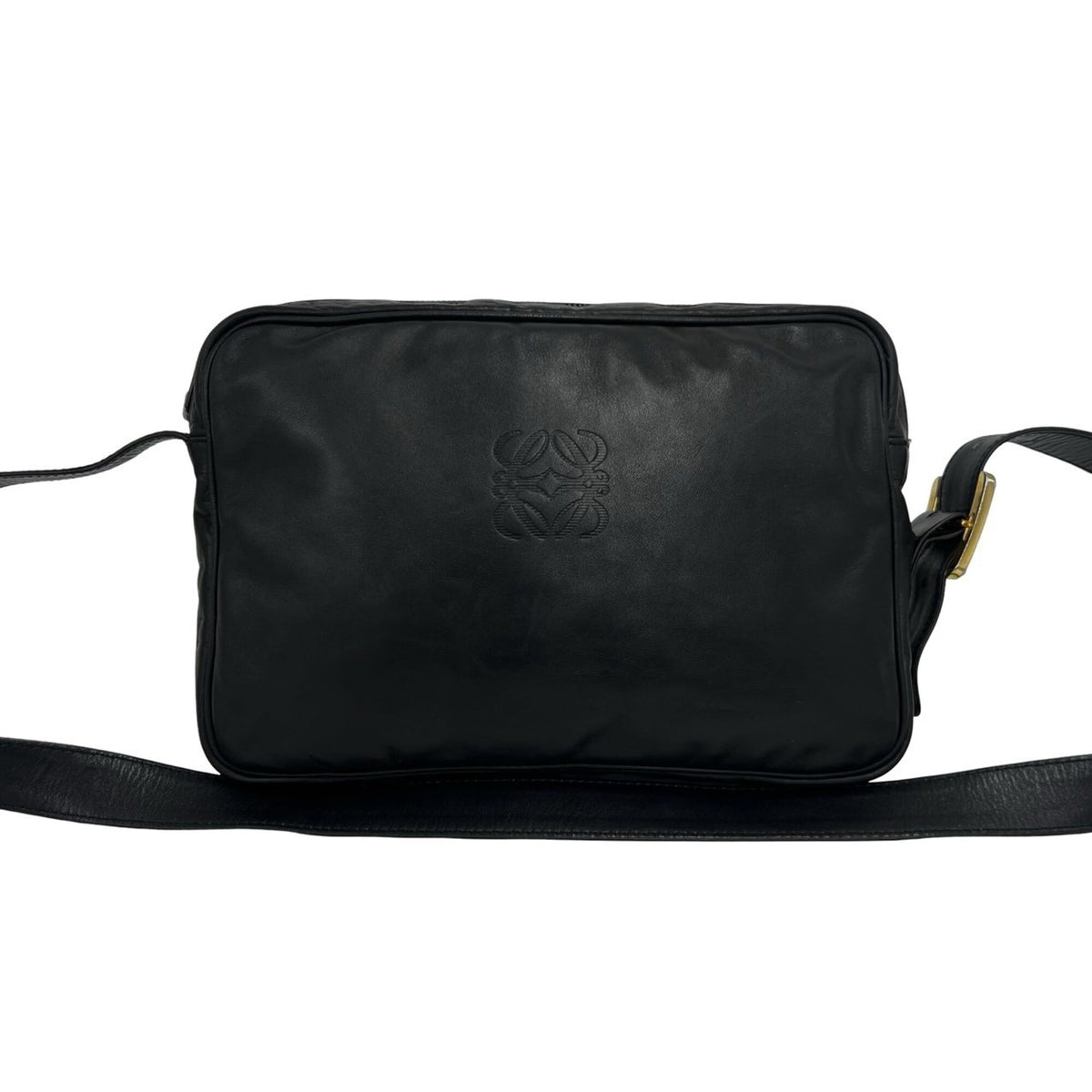 Loewe Black Leather Crossbody Bag Shoulder Bag (Pre-Owned)