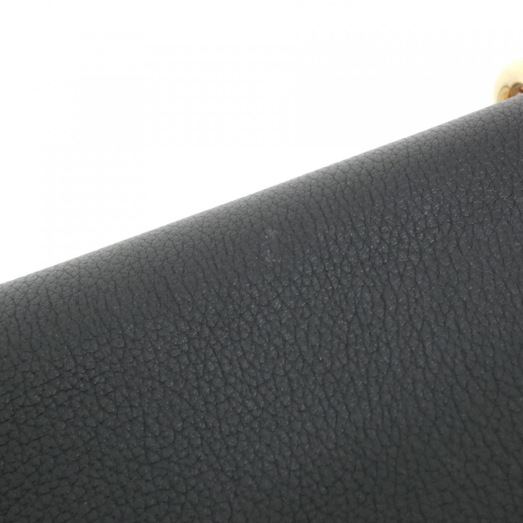 Louis Vuitton Black Leather Shoulder Bag (Pre-Owned)