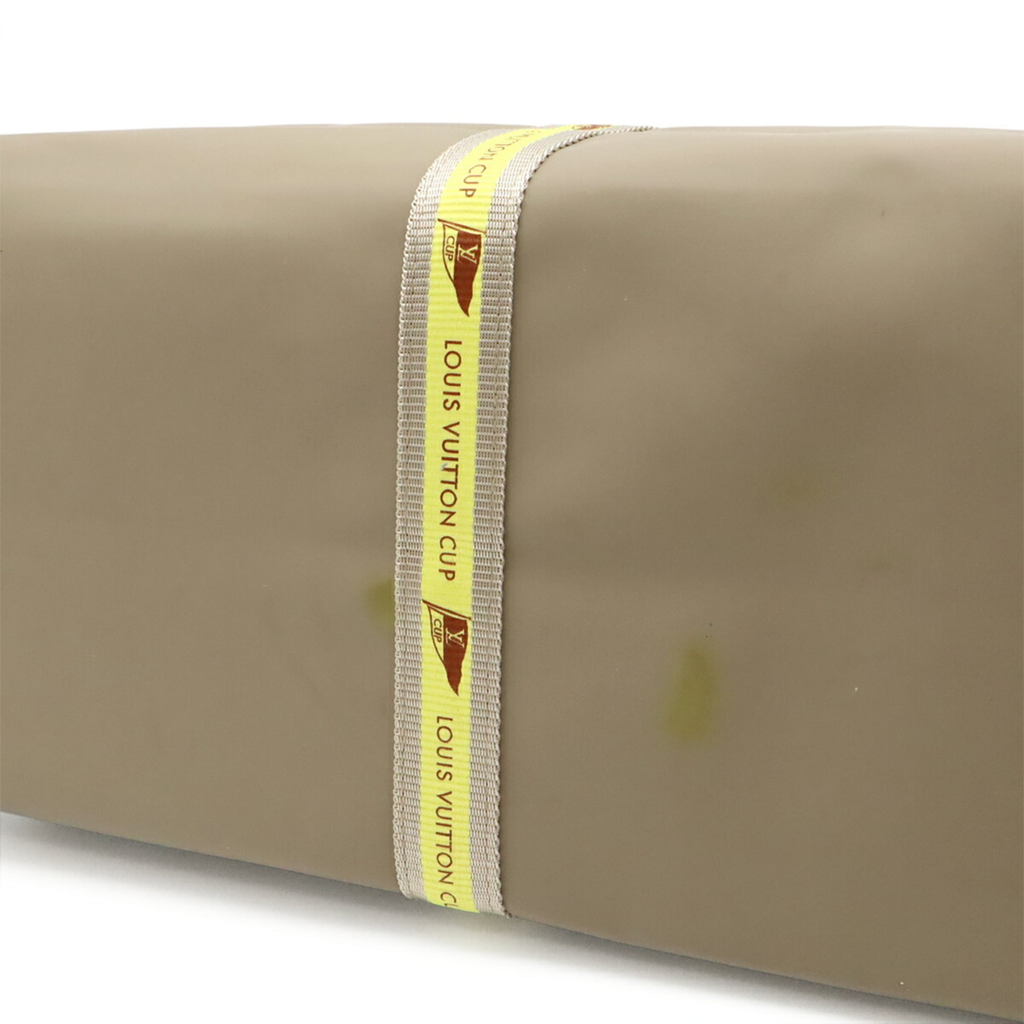 Louis Vuitton Khaki Elastane Nylon Handbag Tote Bag (Pre-Owned)