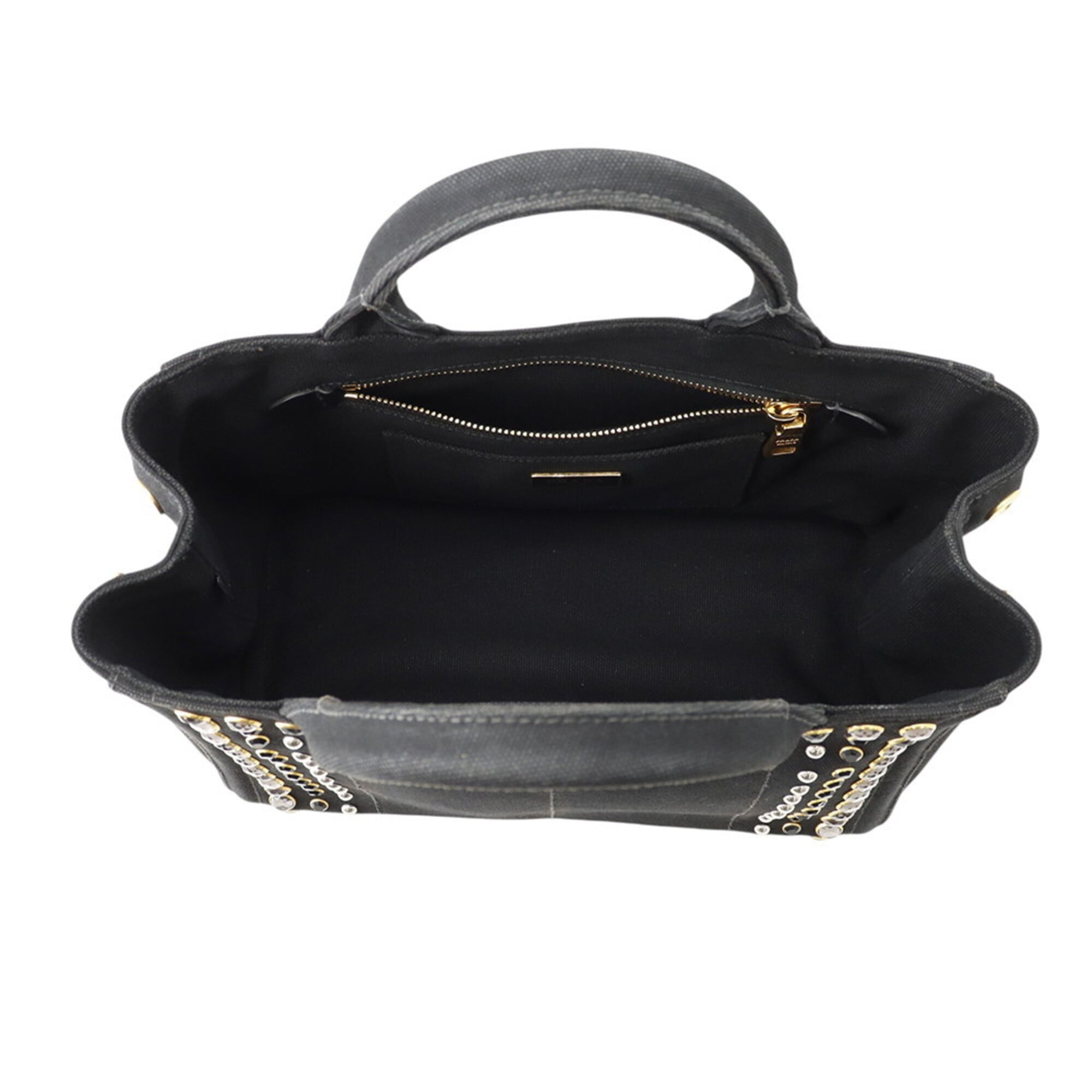 Prada Black Canvas Tote Bag (Pre-Owned)