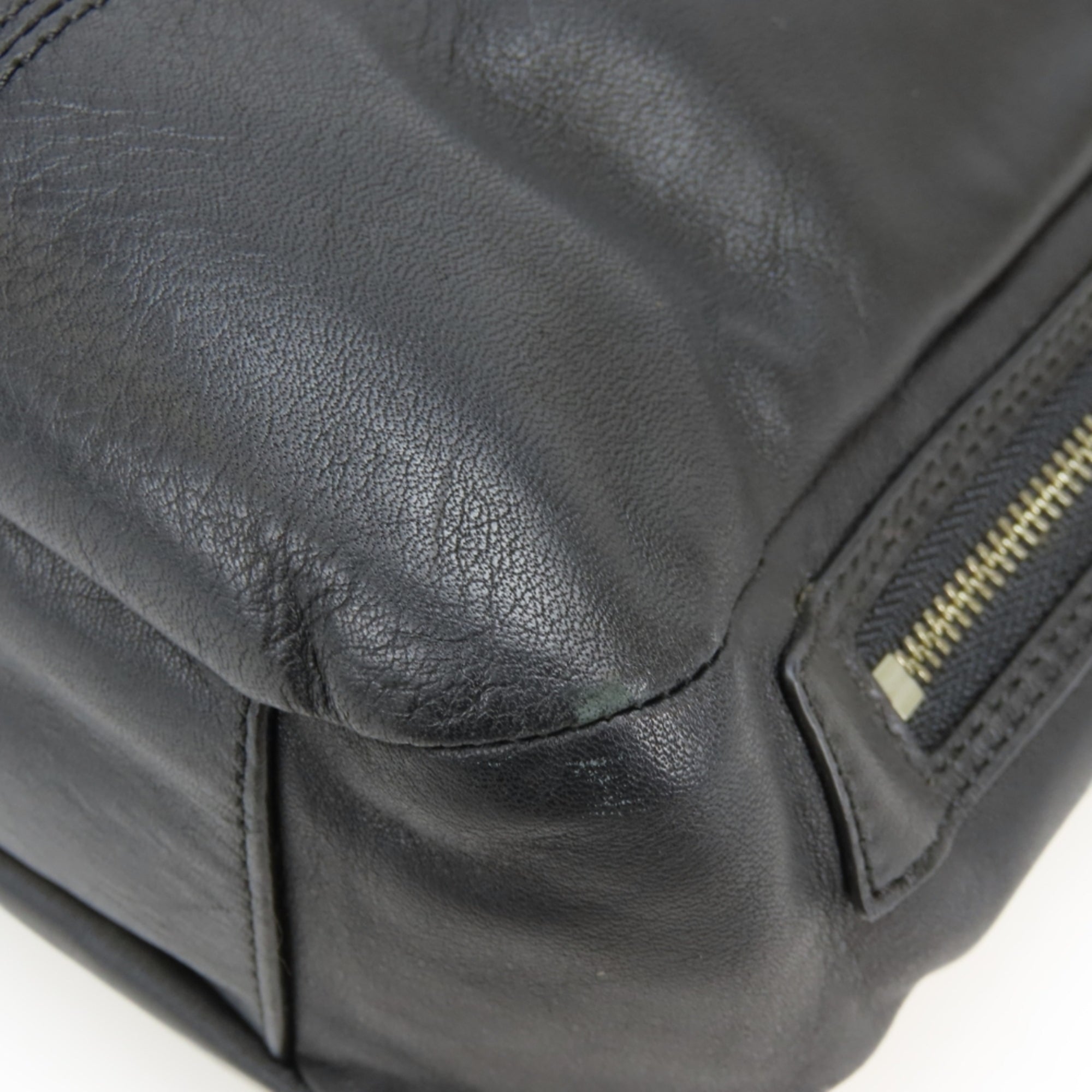 Coach Black Leather Tote Bag (Pre-Owned)