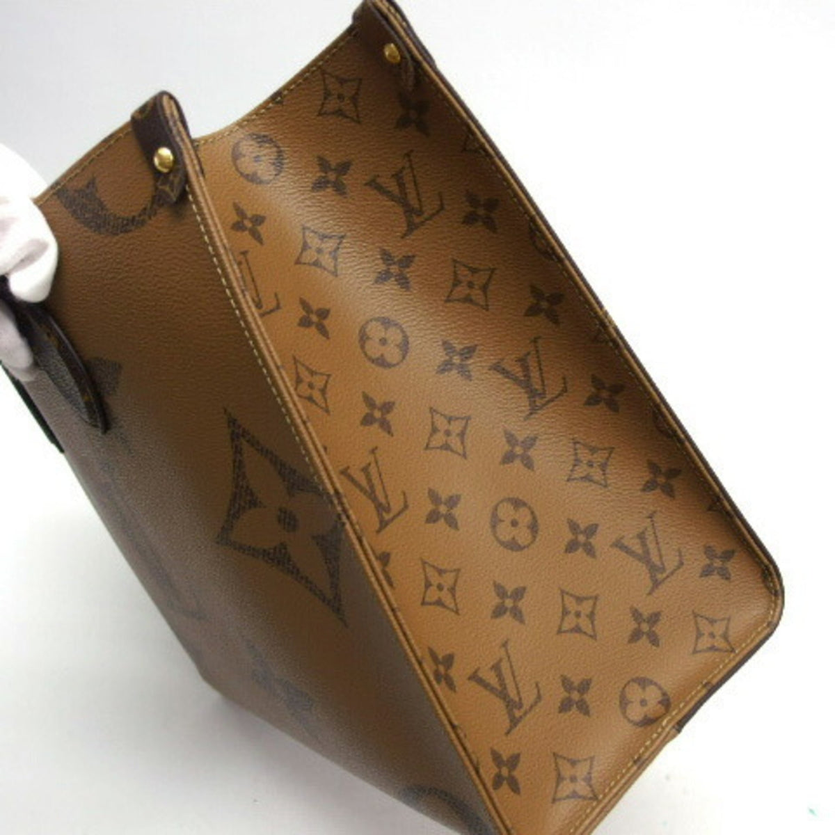 Louis Vuitton Monogram Dark Brown Marron Monogram Monogram Reverse Shoulder Bag Tote Bag (Pre-Owned)