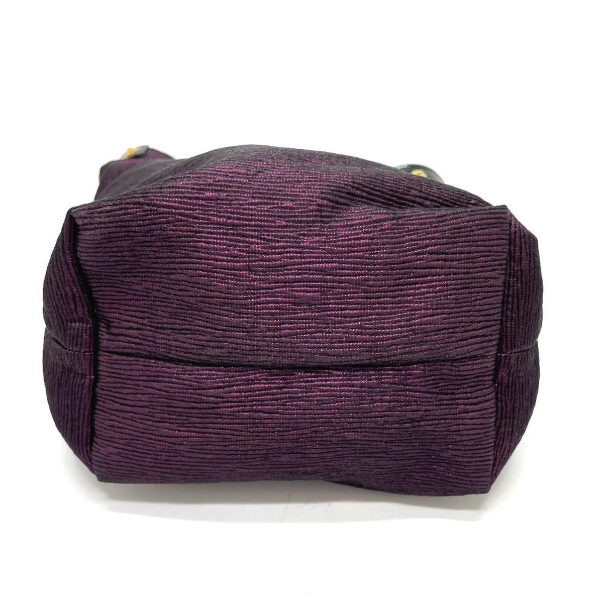 Louis Vuitton Black Purple Canvas Leather Handbag Tote Bag (Pre-Owned)