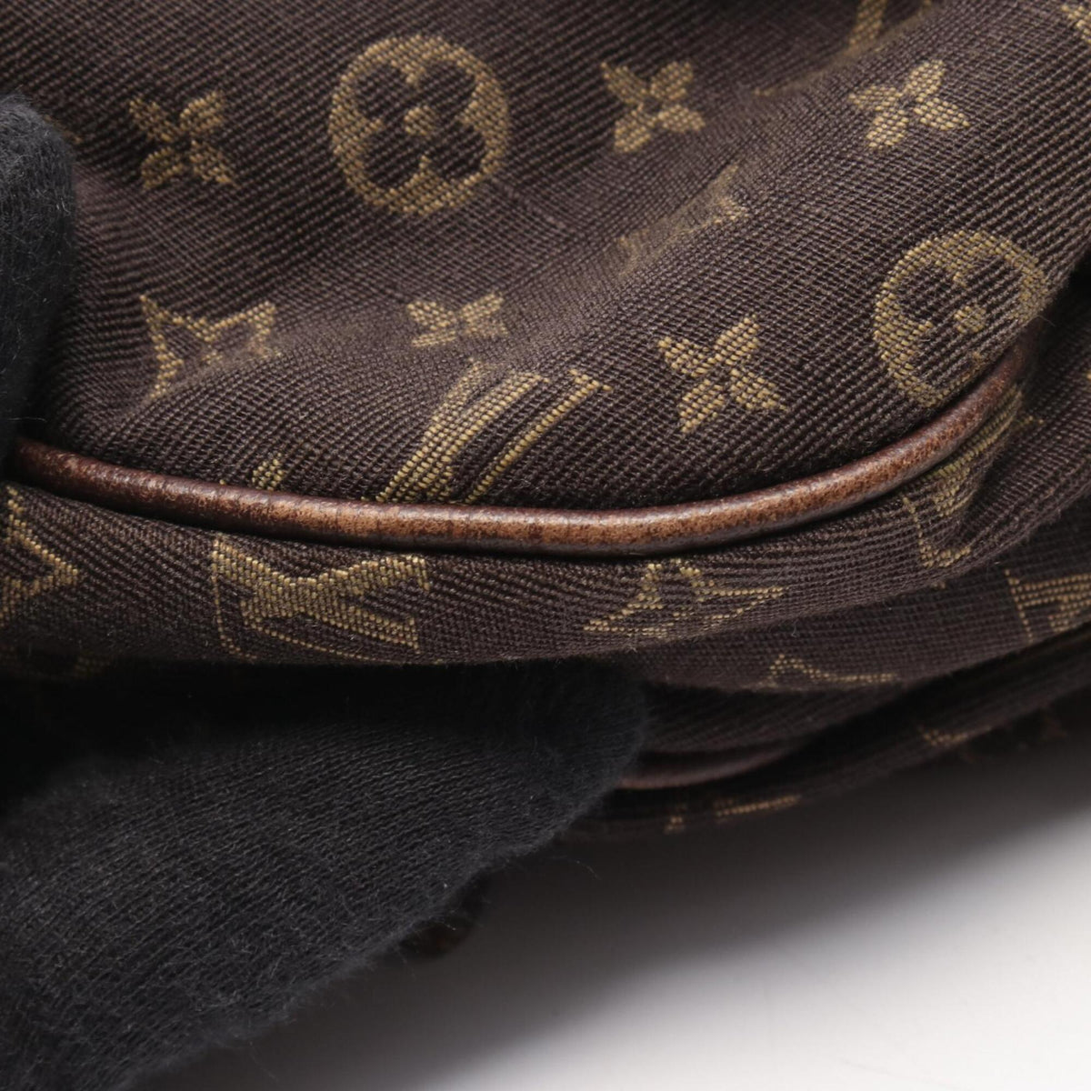 Louis Vuitton Brown Canvas Leather Handbag Shoulder Bag (Pre-Owned)