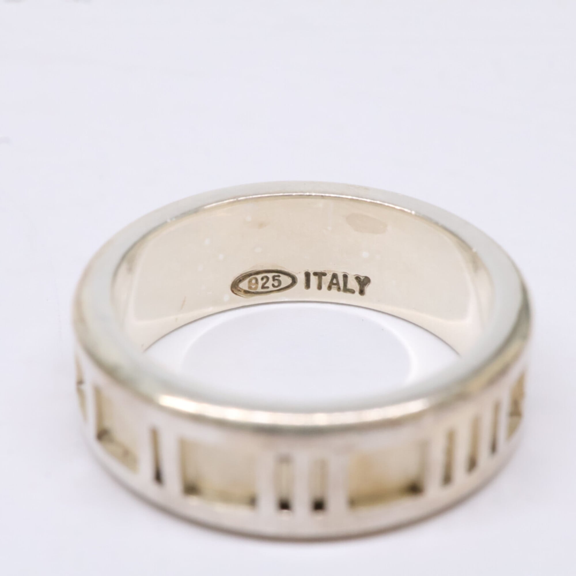 Tiffany Silver Silver 925 Band Ring (Pre-Owned)
