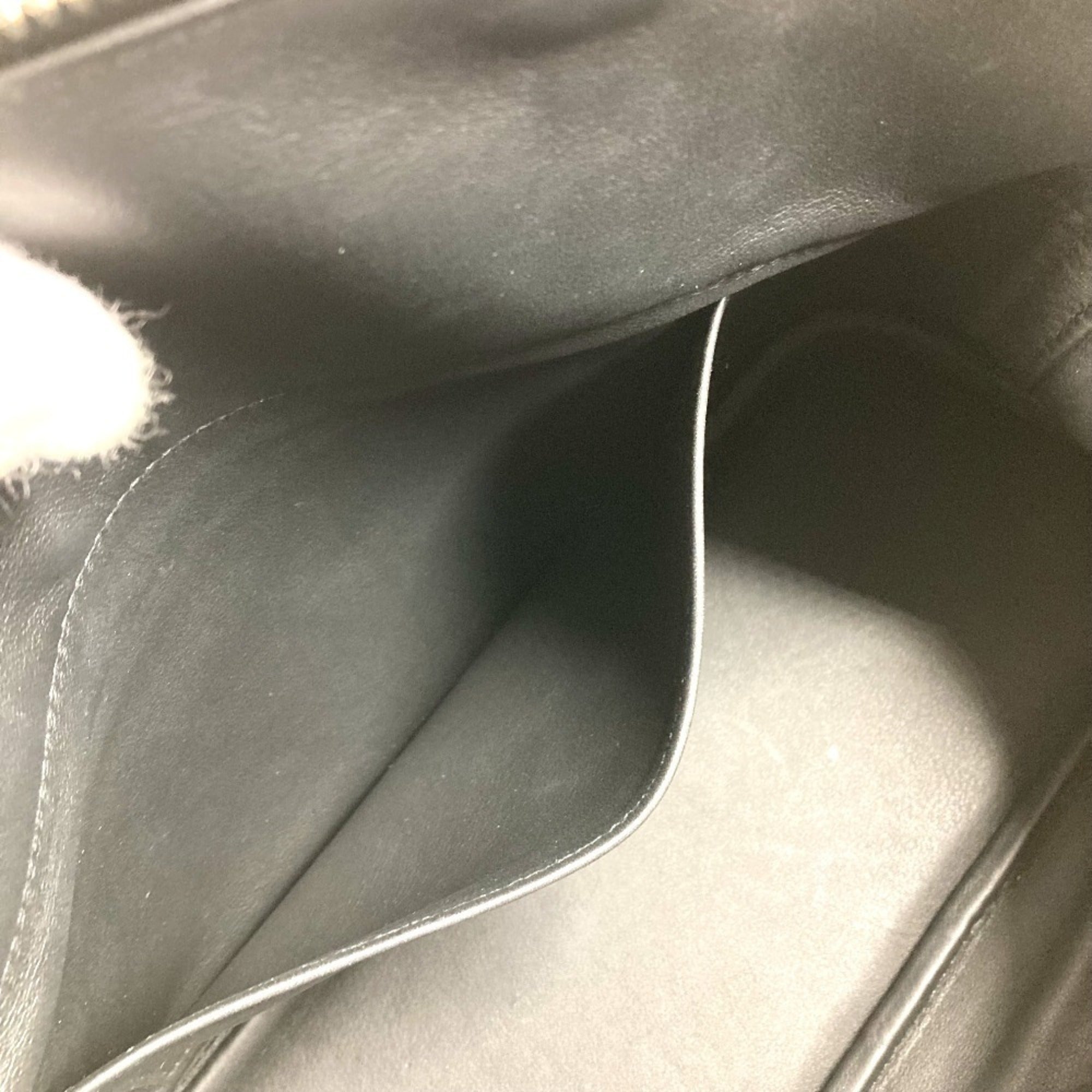 Hermes Black Taurillon Clemence Leather Handbag Shoulder Bag Tote Bag (Pre-Owned)