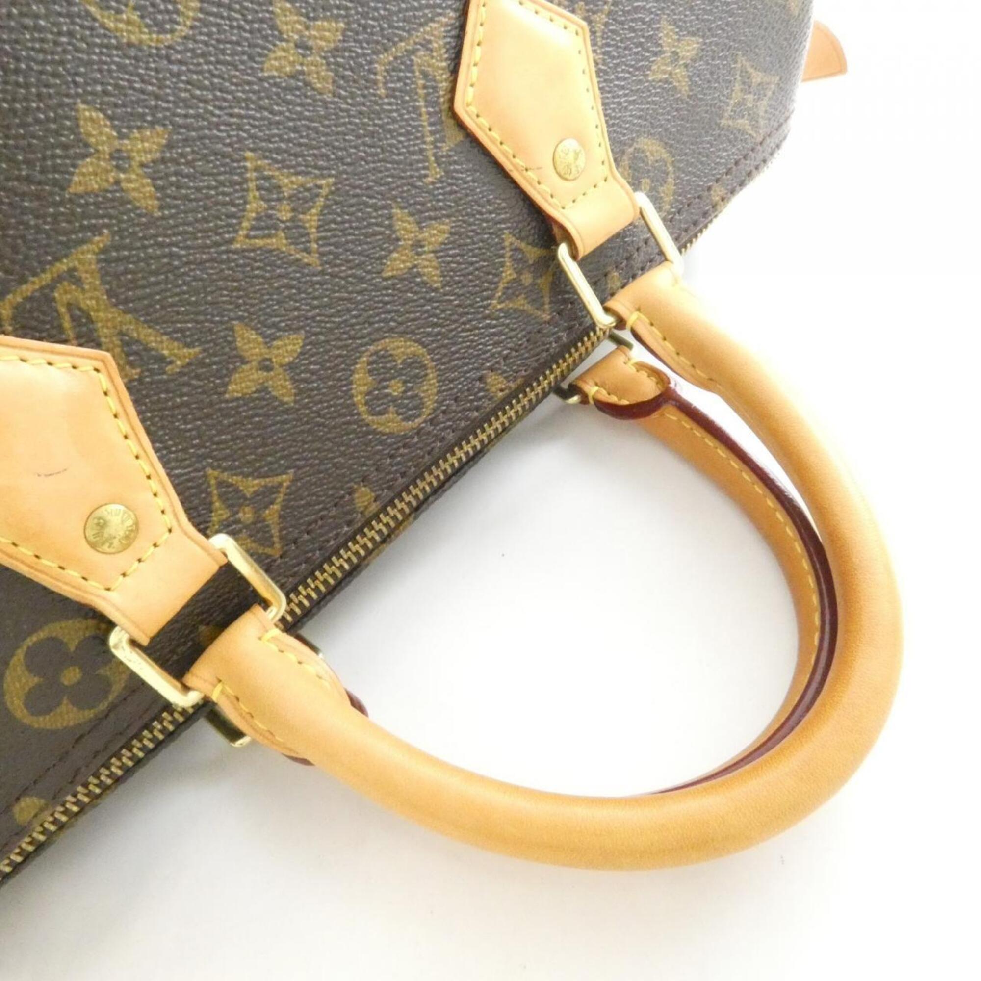 Louis Vuitton Monogram Marron Coated Canvas Boston Bag (Pre-Owned)