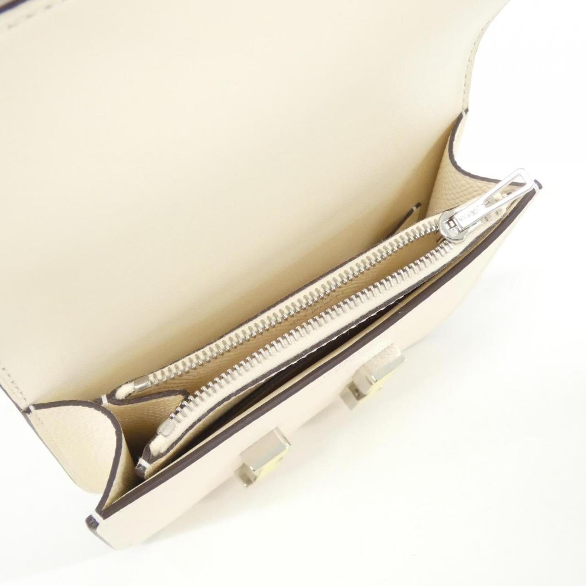 Hermes White Epsom Leather Wallet (Bi-Fold) (Pre-Owned)
