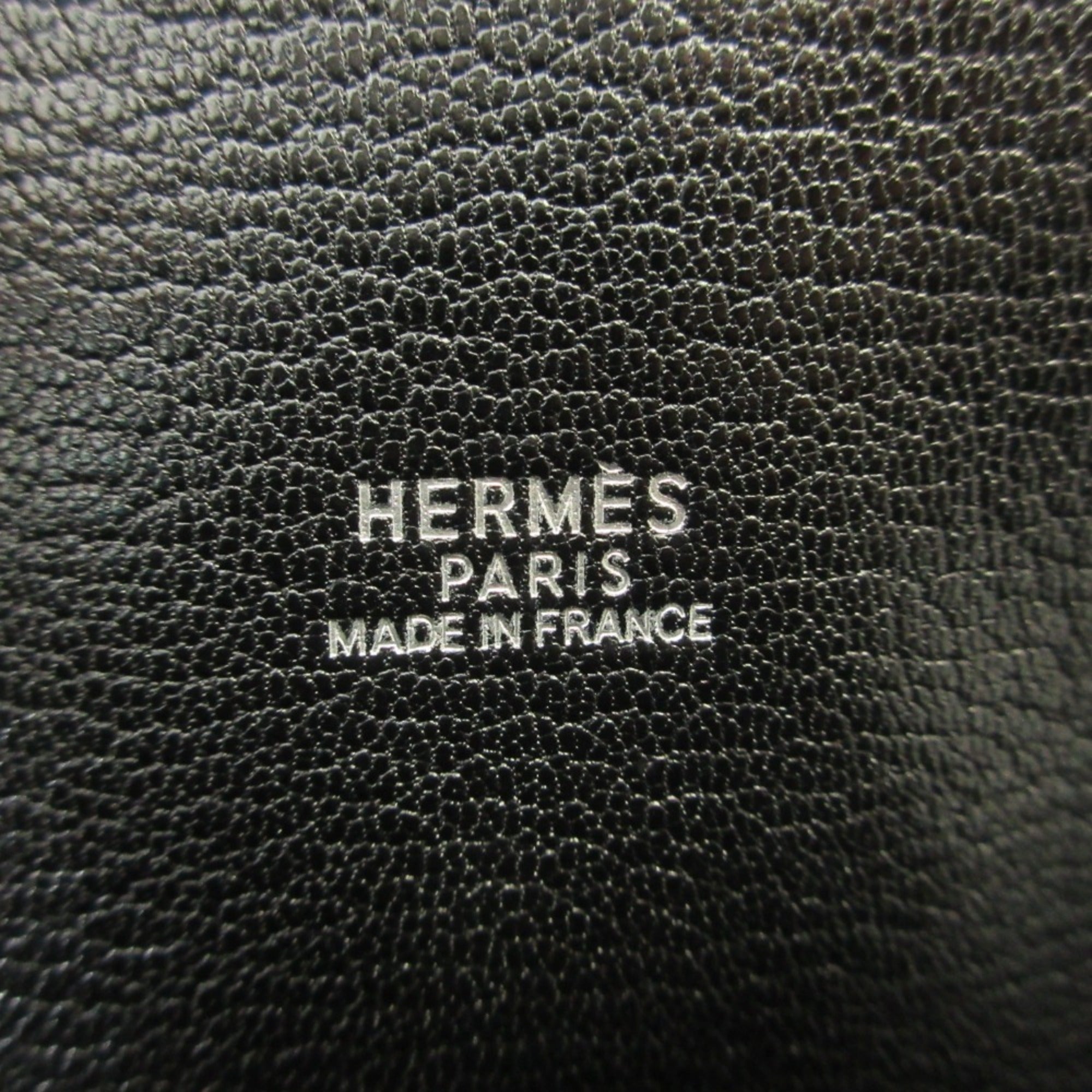 Hermes Black Leather Handbag (Pre-Owned)