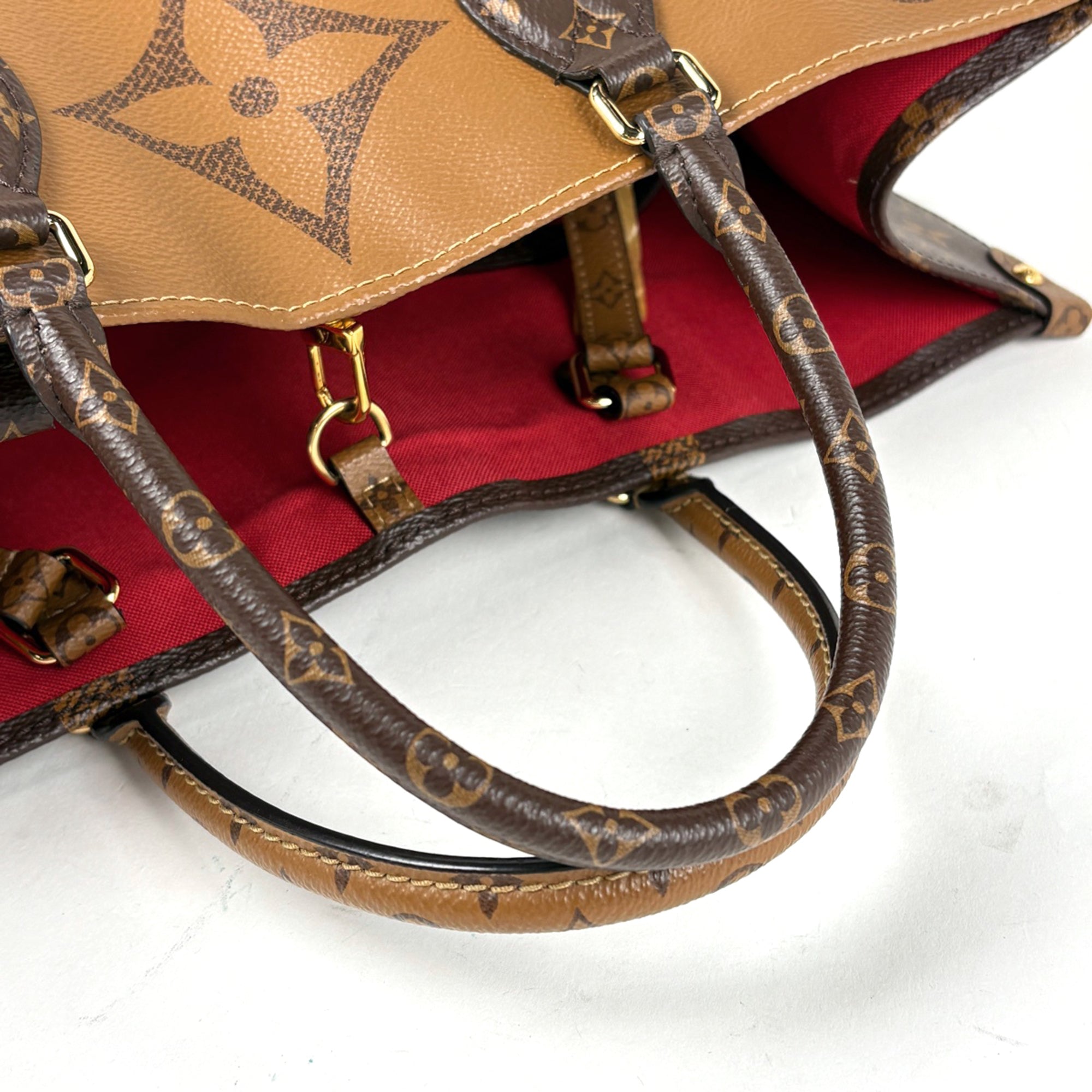 Louis Vuitton Brown Monogram Reverse Shoulder Bag Tote Bag (Pre-Owned)