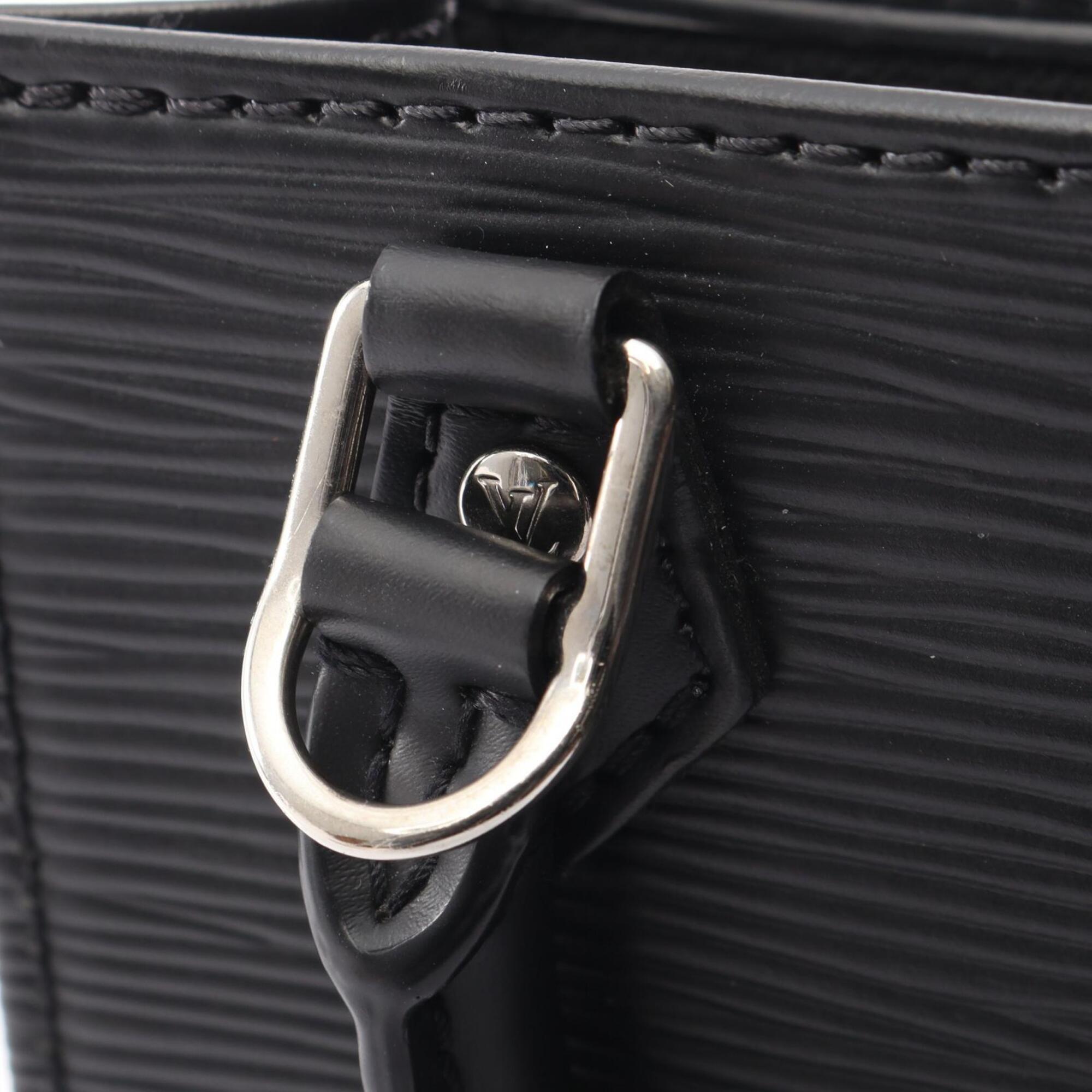 Louis Vuitton Black Noir Leather Handbag (Pre-Owned)