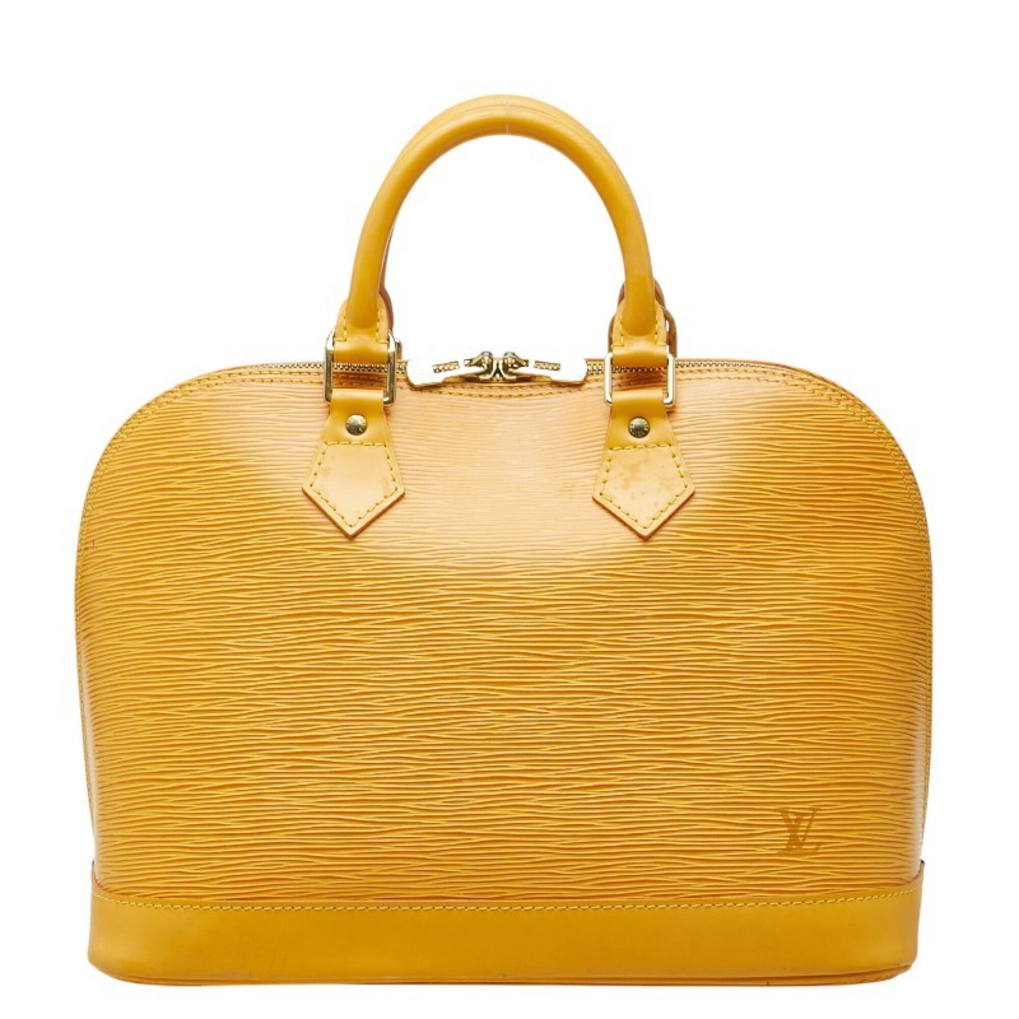 Louis Vuitton Yellow Leather Handbag (Pre-Owned)
