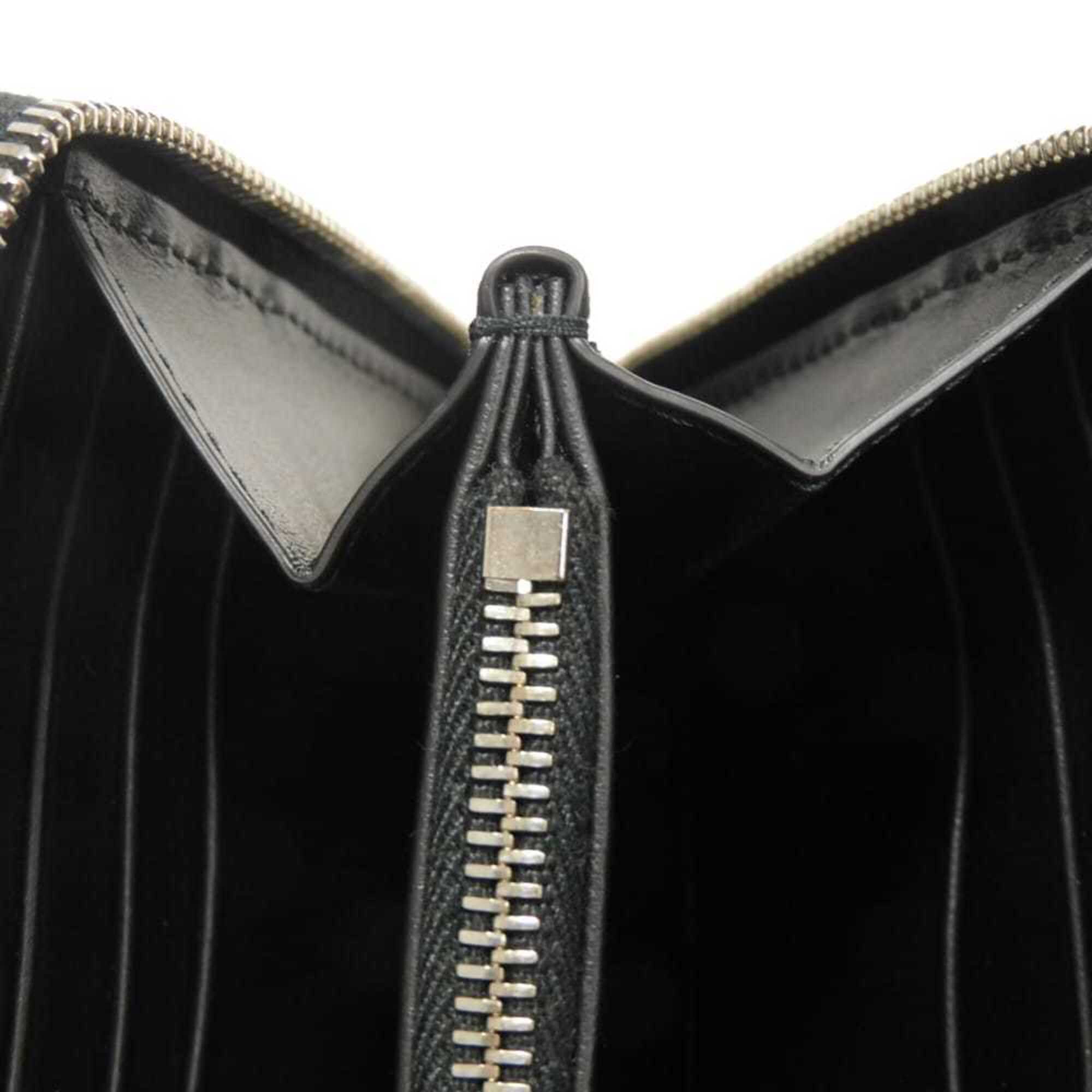 Bottega Veneta Black Intrecciato Long Wallet (Bi-Fold) (Pre-Owned)