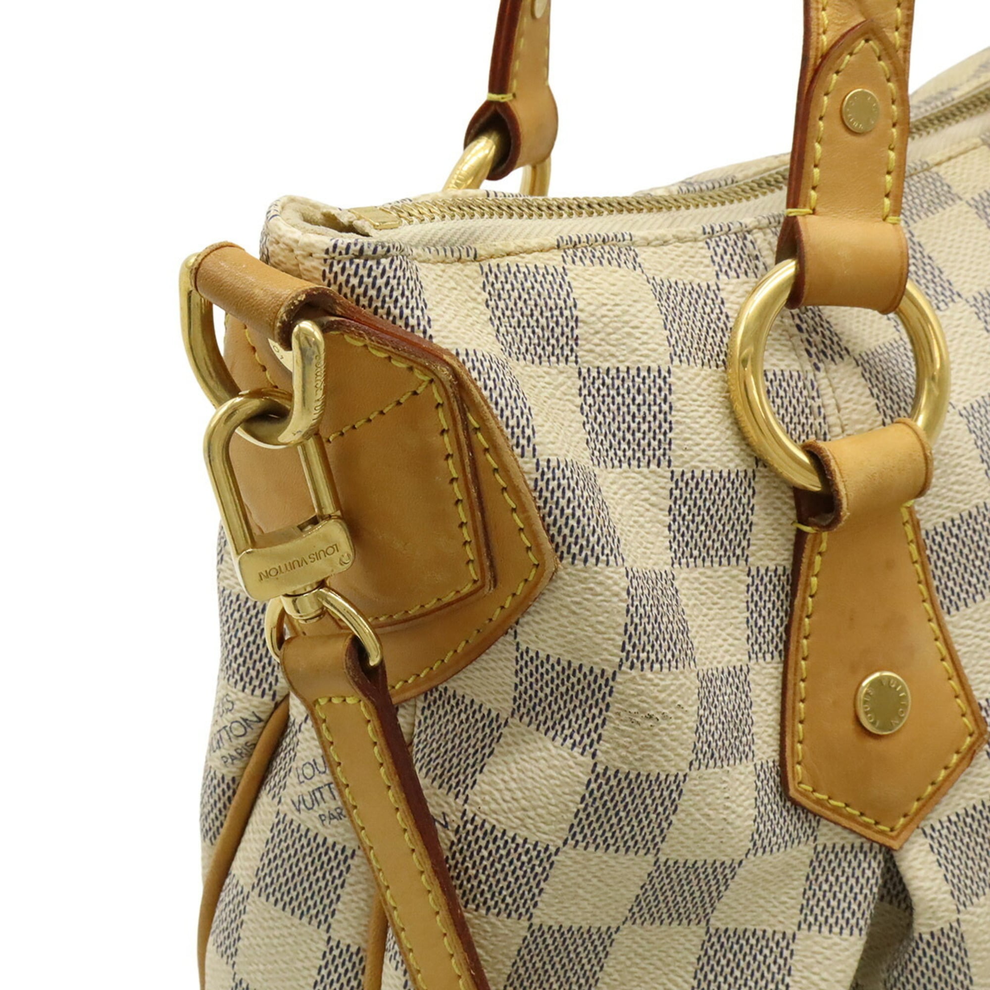 Louis Vuitton Damier Azur Ivory Damier Azur Handbag Shoulder Bag Tote Bag (Pre-Owned)