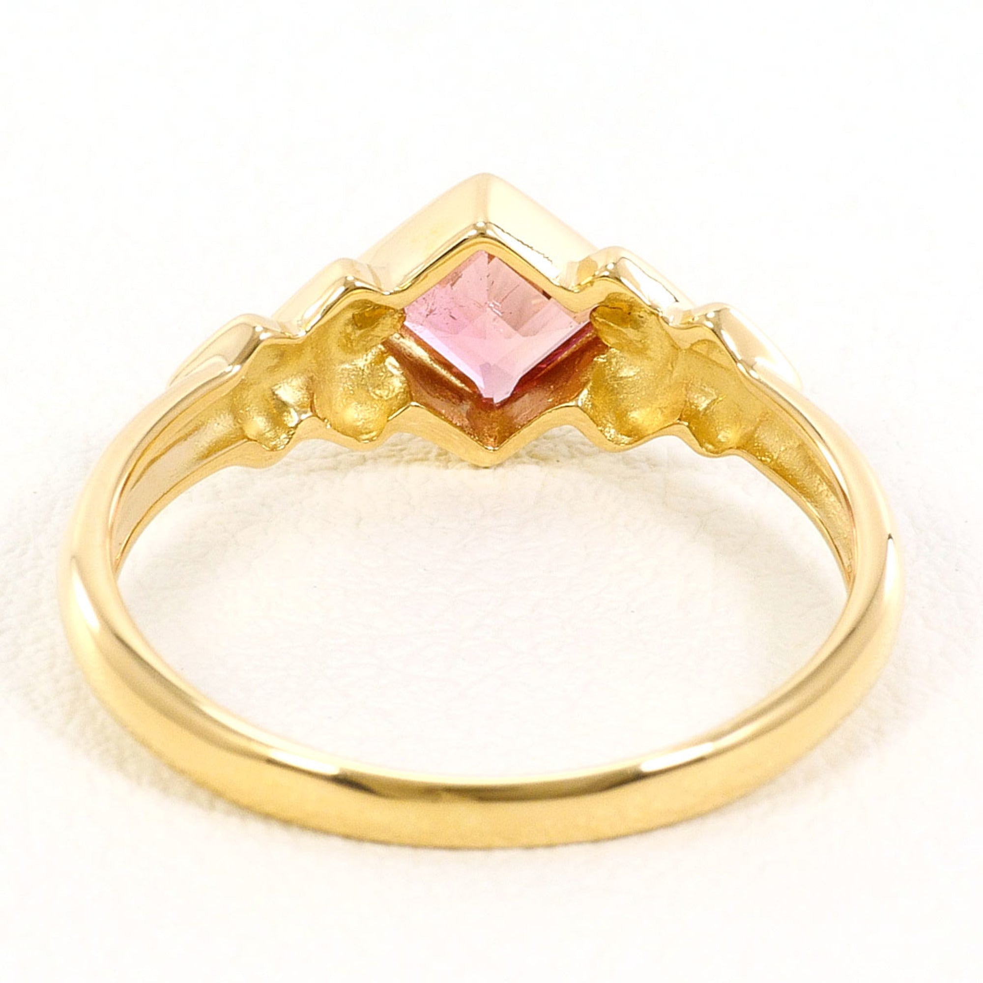 Unbranded Pink Yellow Gold Yellow Gold (18K) Band Ring (Pre-Owned)