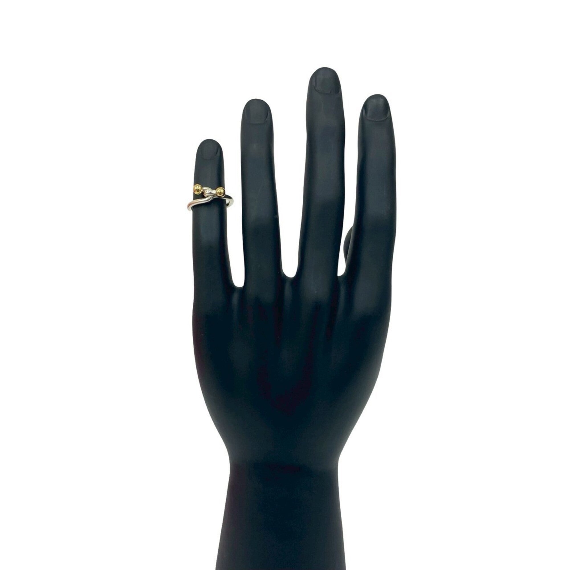 Tiffany Gold Silver Gold (18K) Silver 925 Band Ring (Pre-Owned)