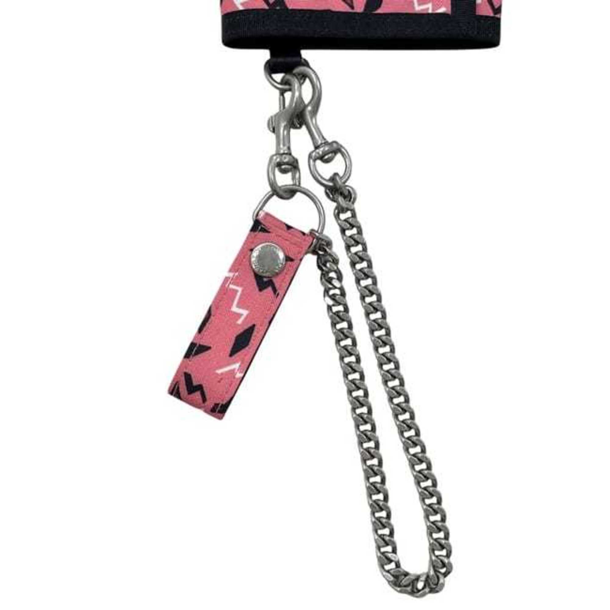 Yves Saint Laurent Black Pink Nylon Wallet (Tri-Fold) (Pre-Owned)