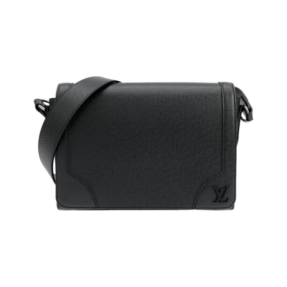 Louis Vuitton Black Leather Shoulder Bag (Pre-Owned)