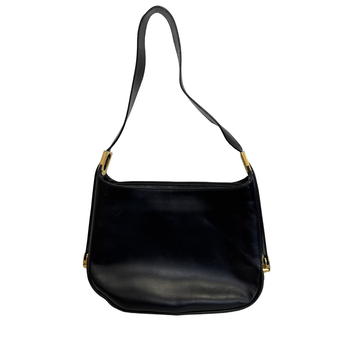 Bally Black Leather Pochette Shoulder Bag (Pre-Owned)