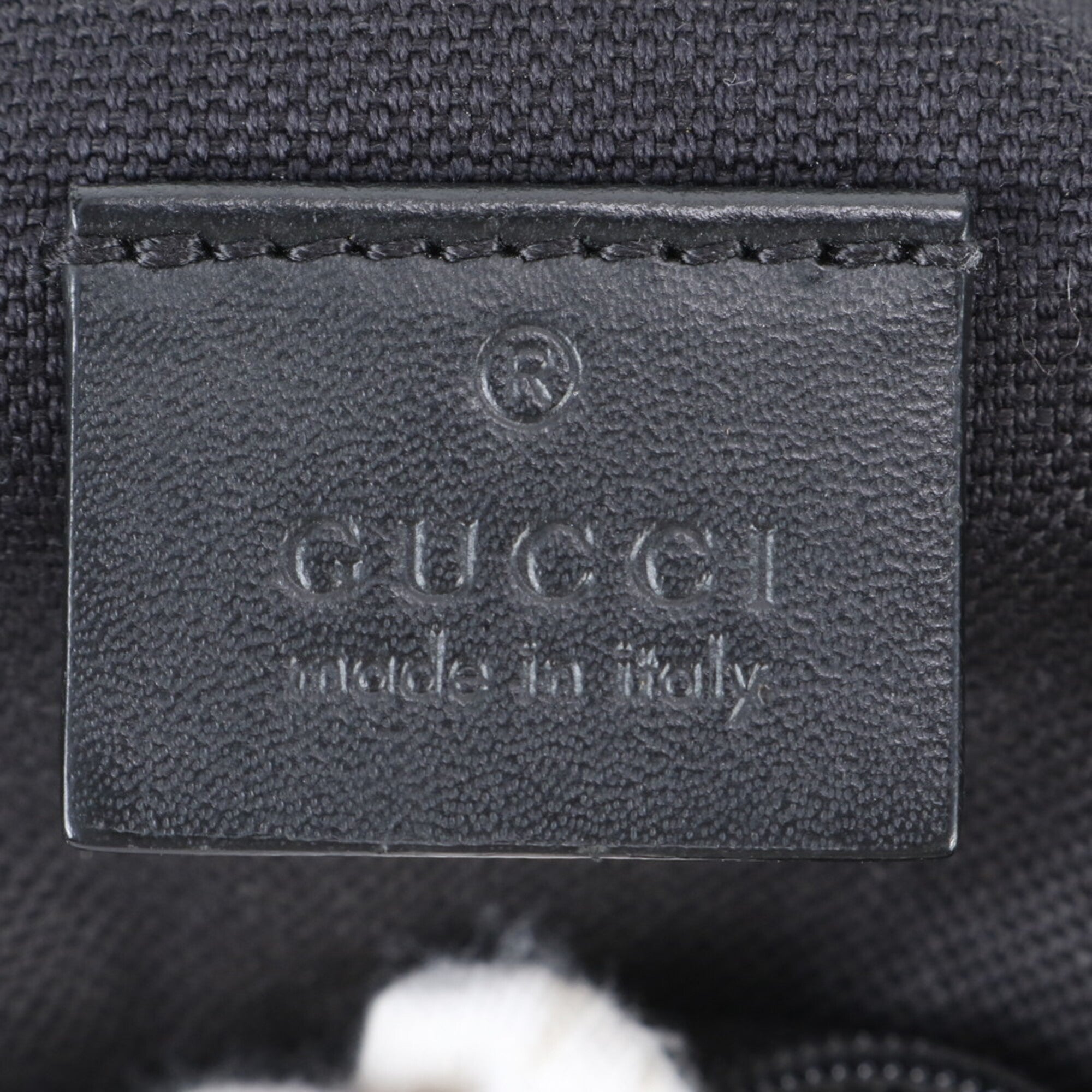 Gucci Gray Leather Coated Canvas Backpack (Pre-Owned)